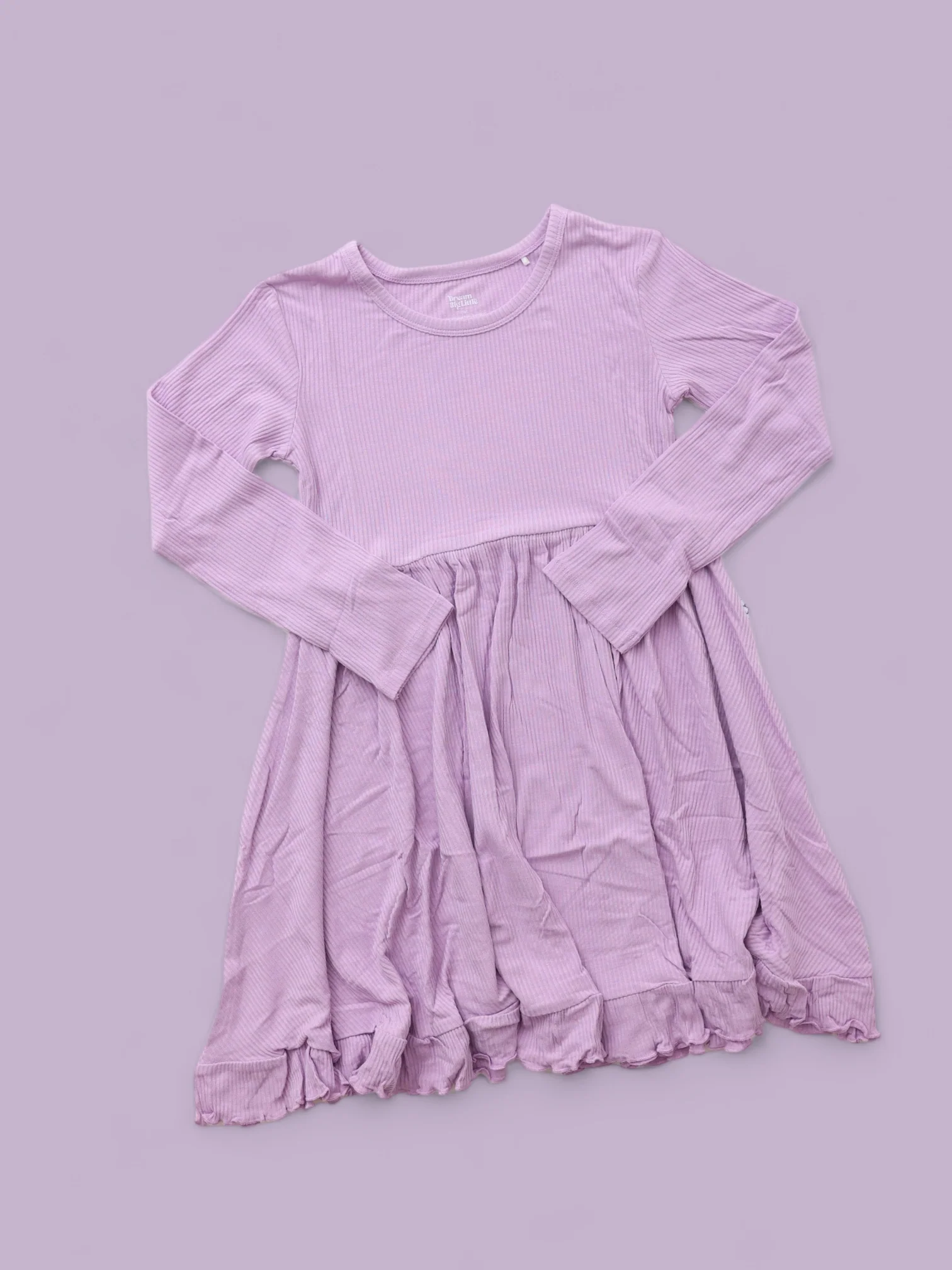 AMETHYST RIB DREAM RUFFLE DRESS - Image 11