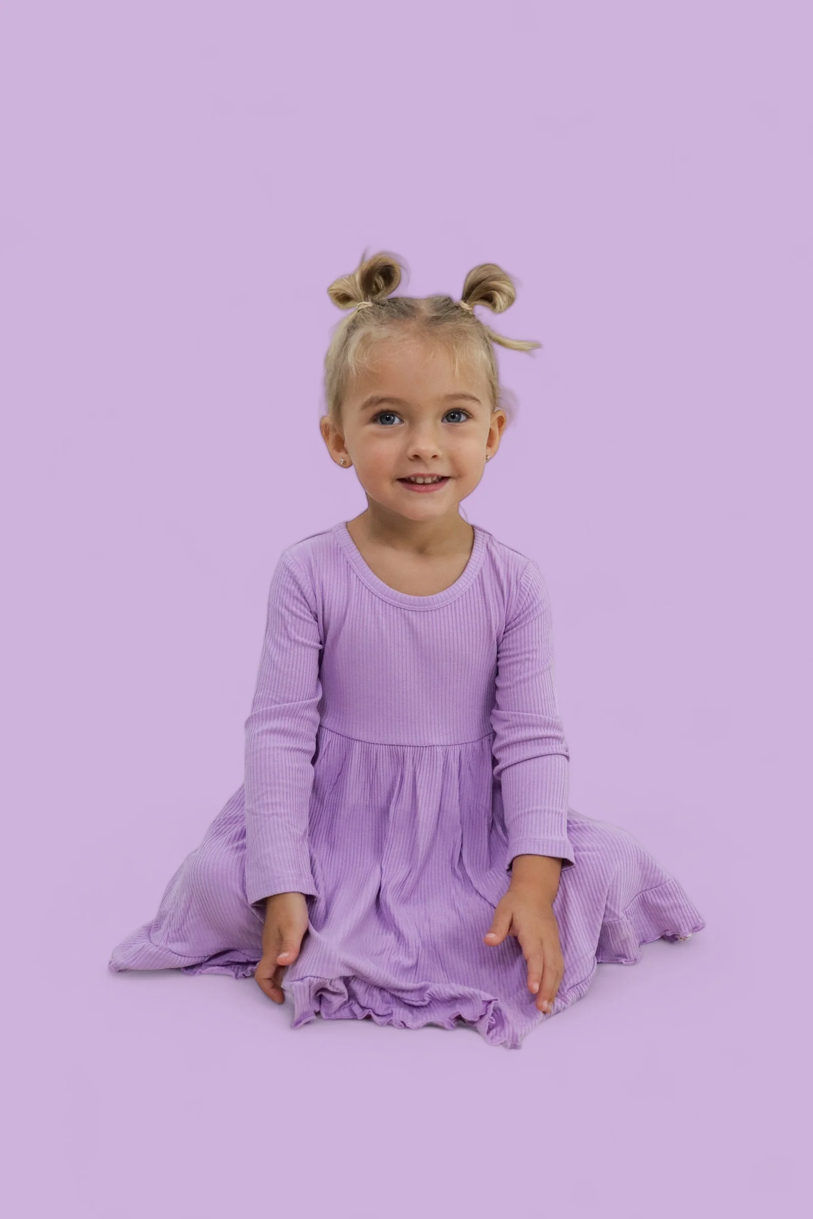 AMETHYST RIB DREAM RUFFLE DRESS - Image 13