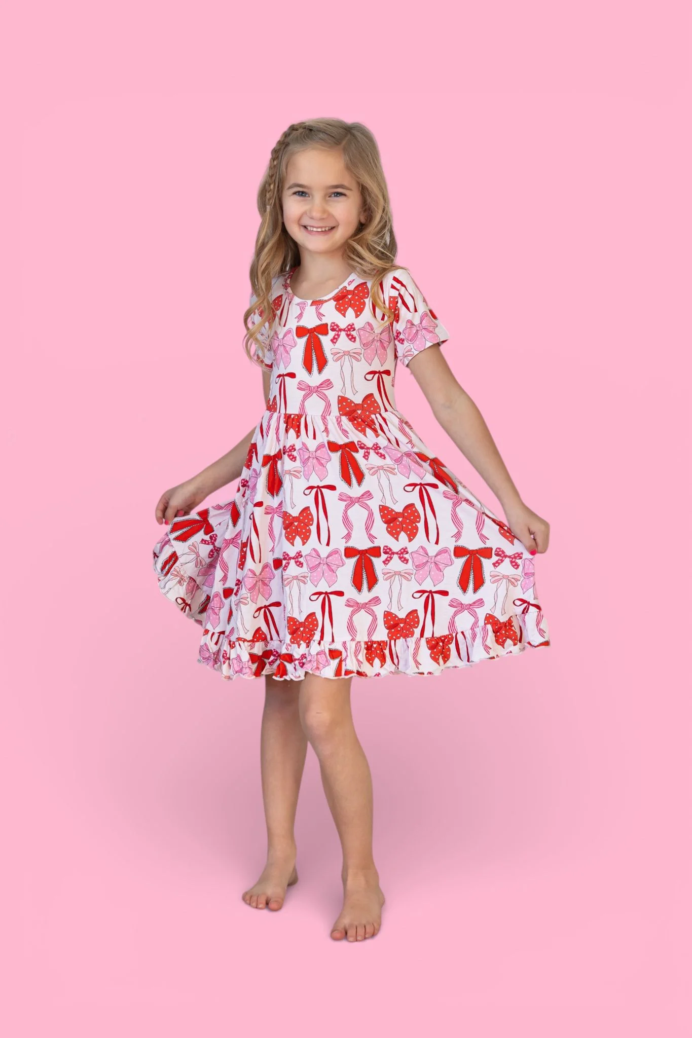 BE MINE BOWS DREAM RUFFLE DRESS - Image 3