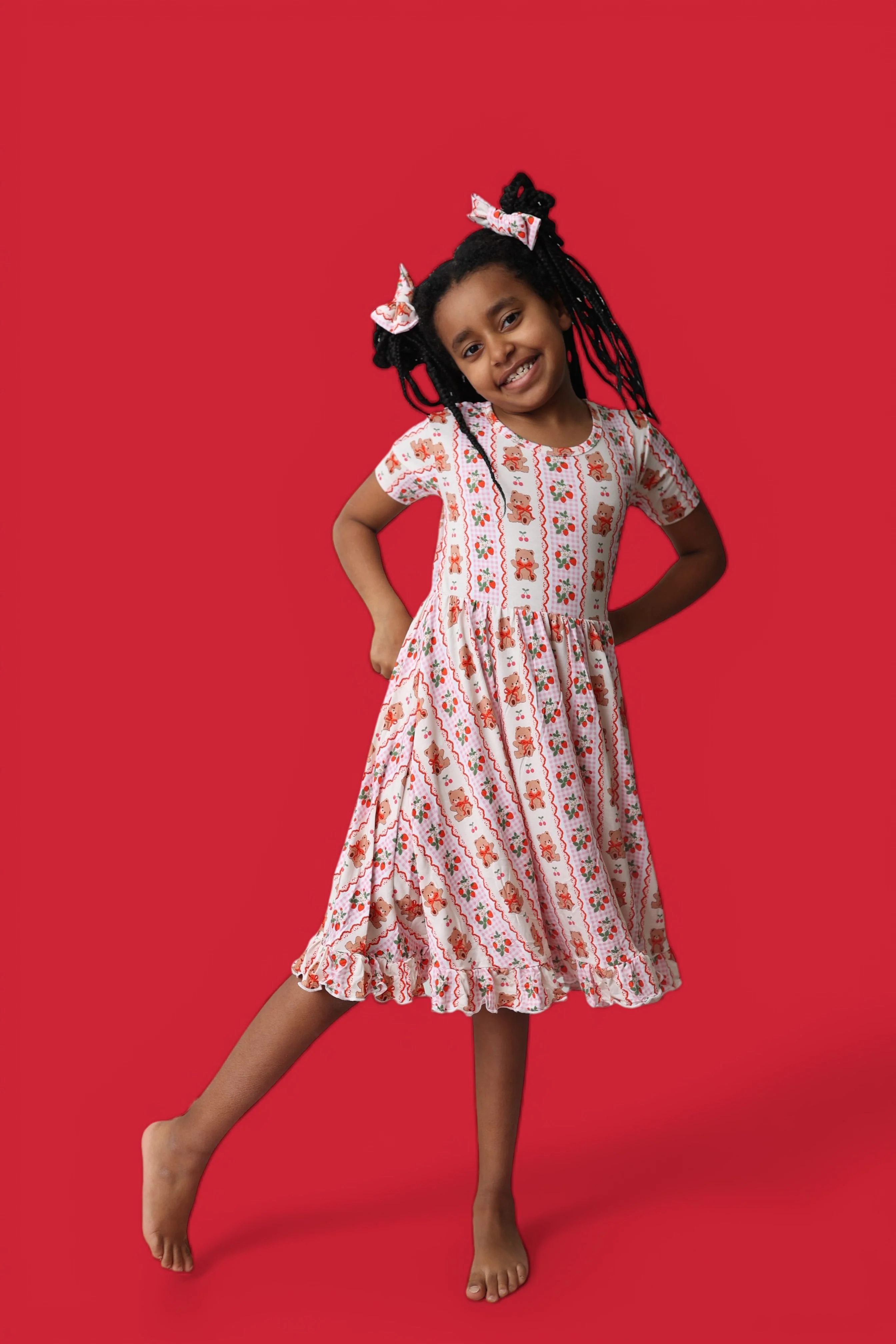 BERRY BEAR BLISS DREAM RUFFLE DRESS - Image 12