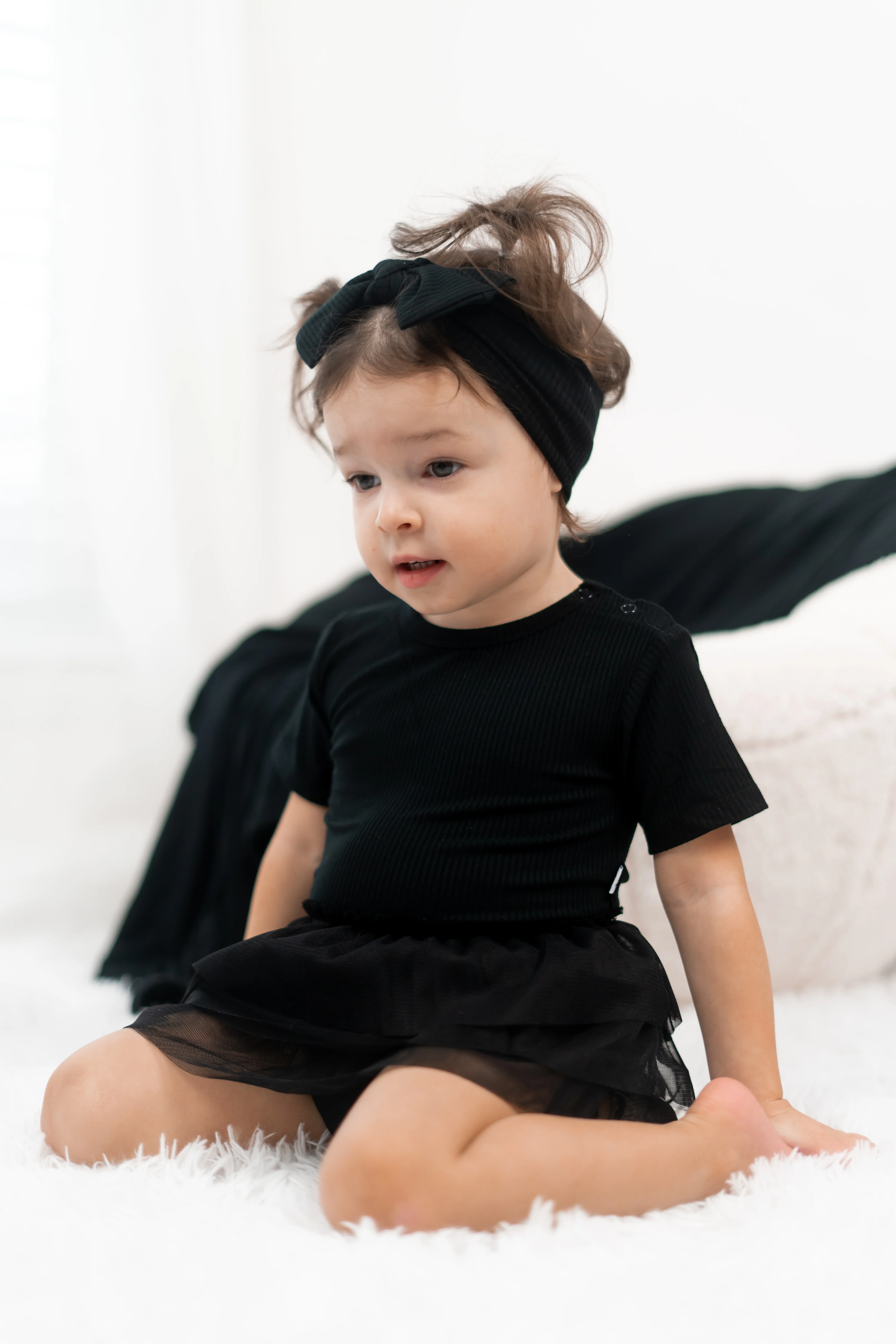 BLACK RIB DREAM TUTU BODYSUIT DRESS - Image 4