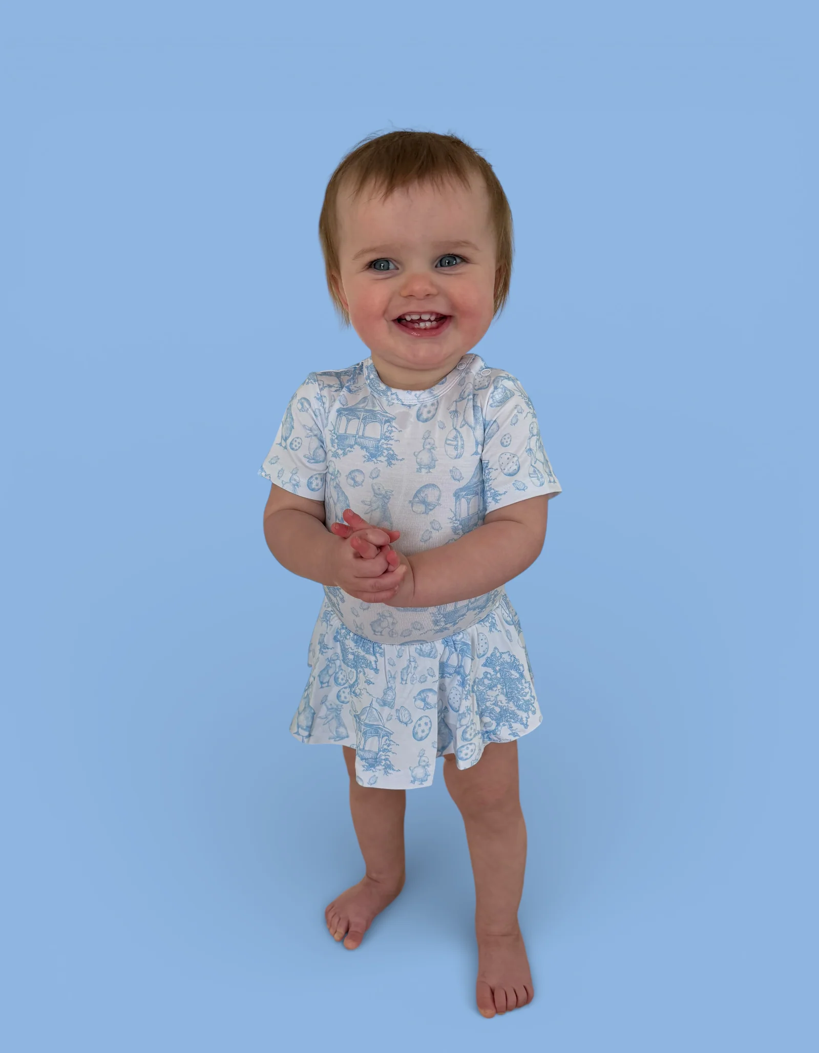 BLUEBELL EASTER TOILE DREAM BODYSUIT DRESS - Image 6