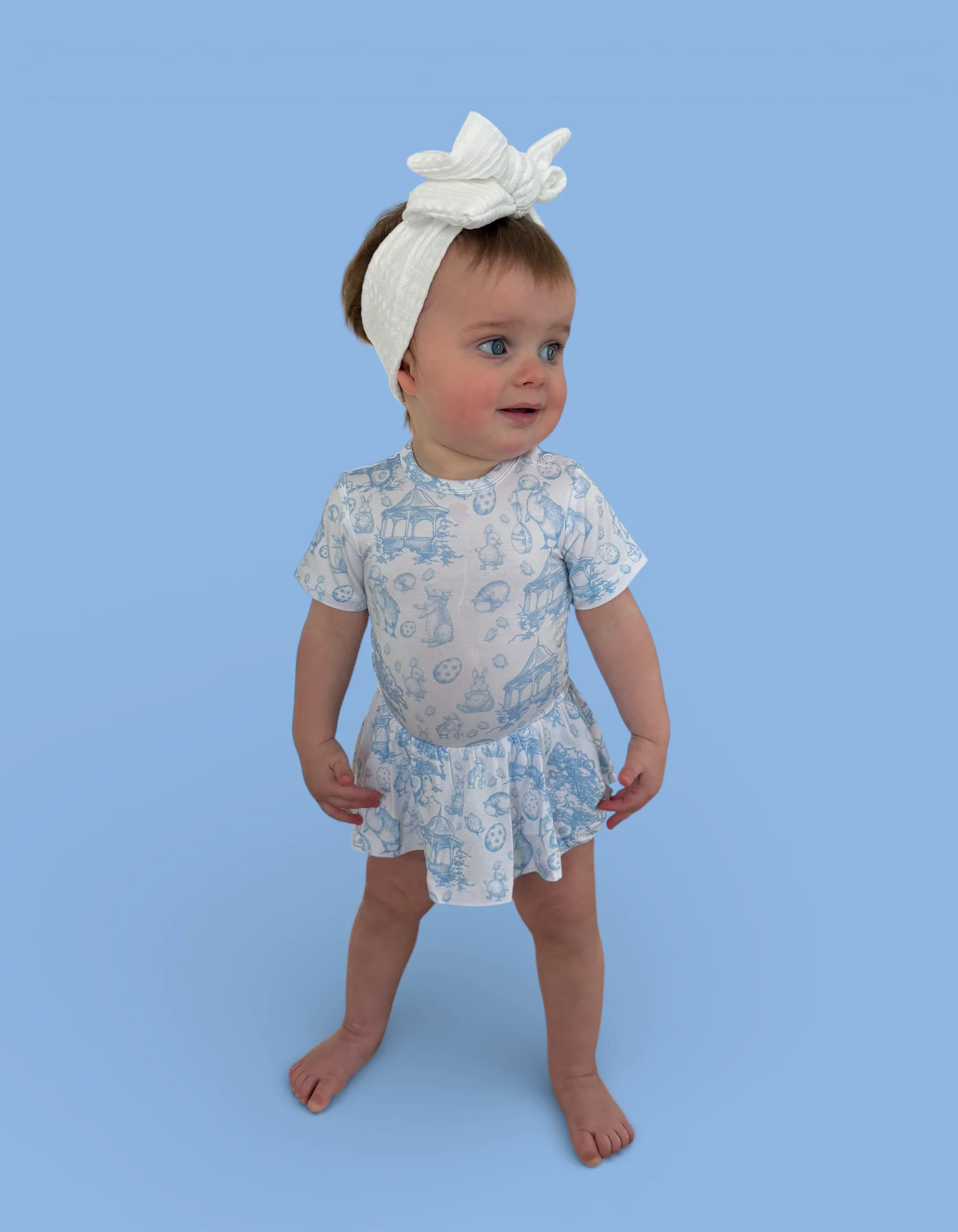 BLUEBELL EASTER TOILE DREAM BODYSUIT DRESS - Image 8