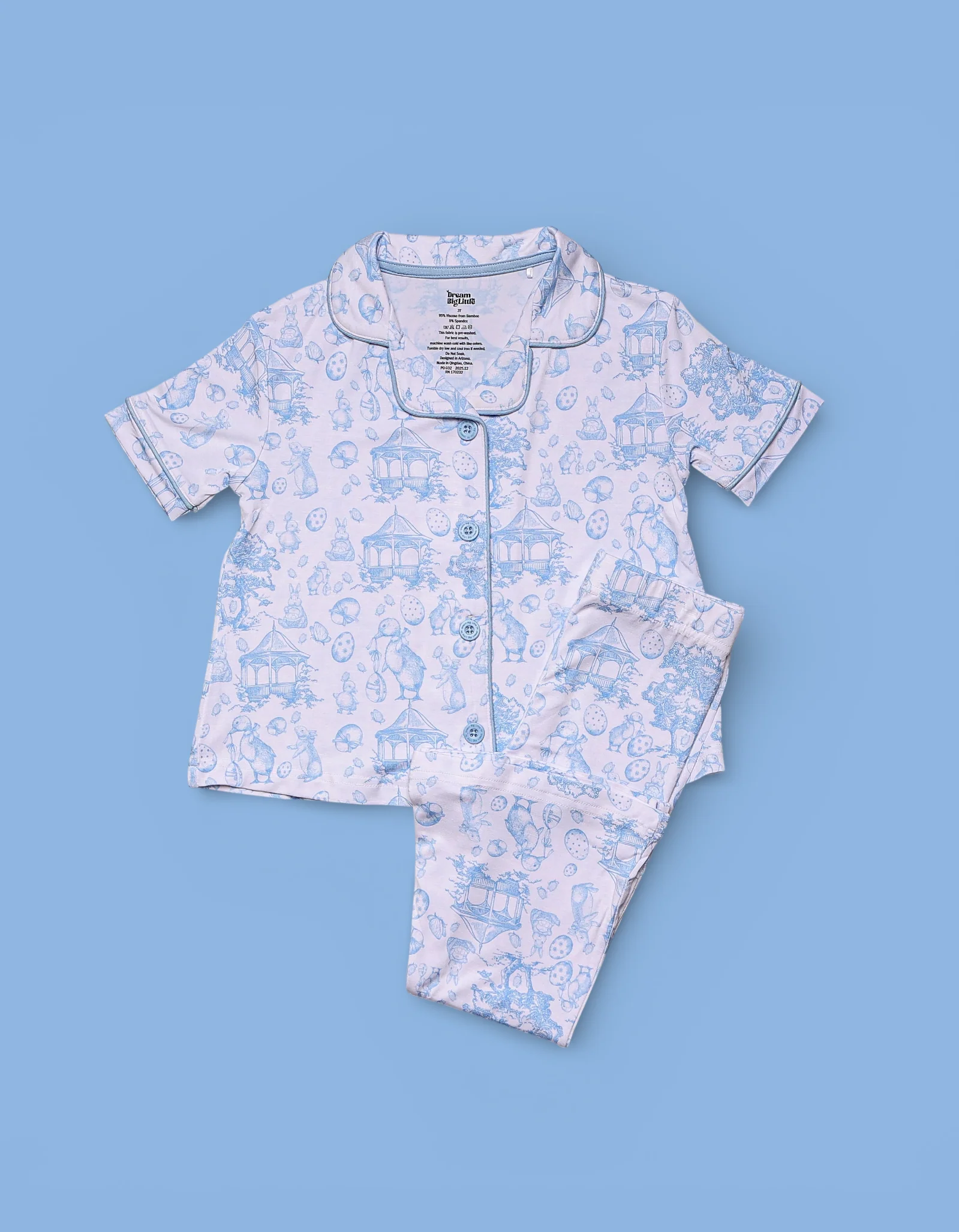 BLUEBELL EASTER TOILE DREAM GIRL'S FLARE SET - Image 2