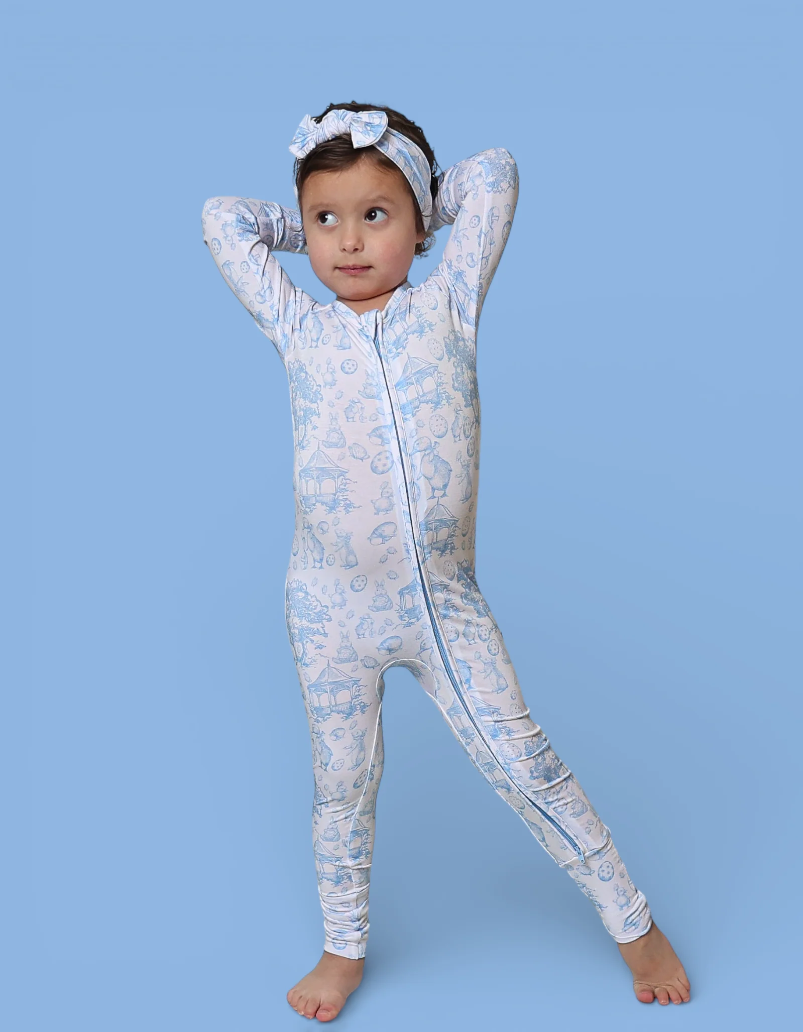 BLUEBELL EASTER TOILE DREAM ROMPER - Image 12