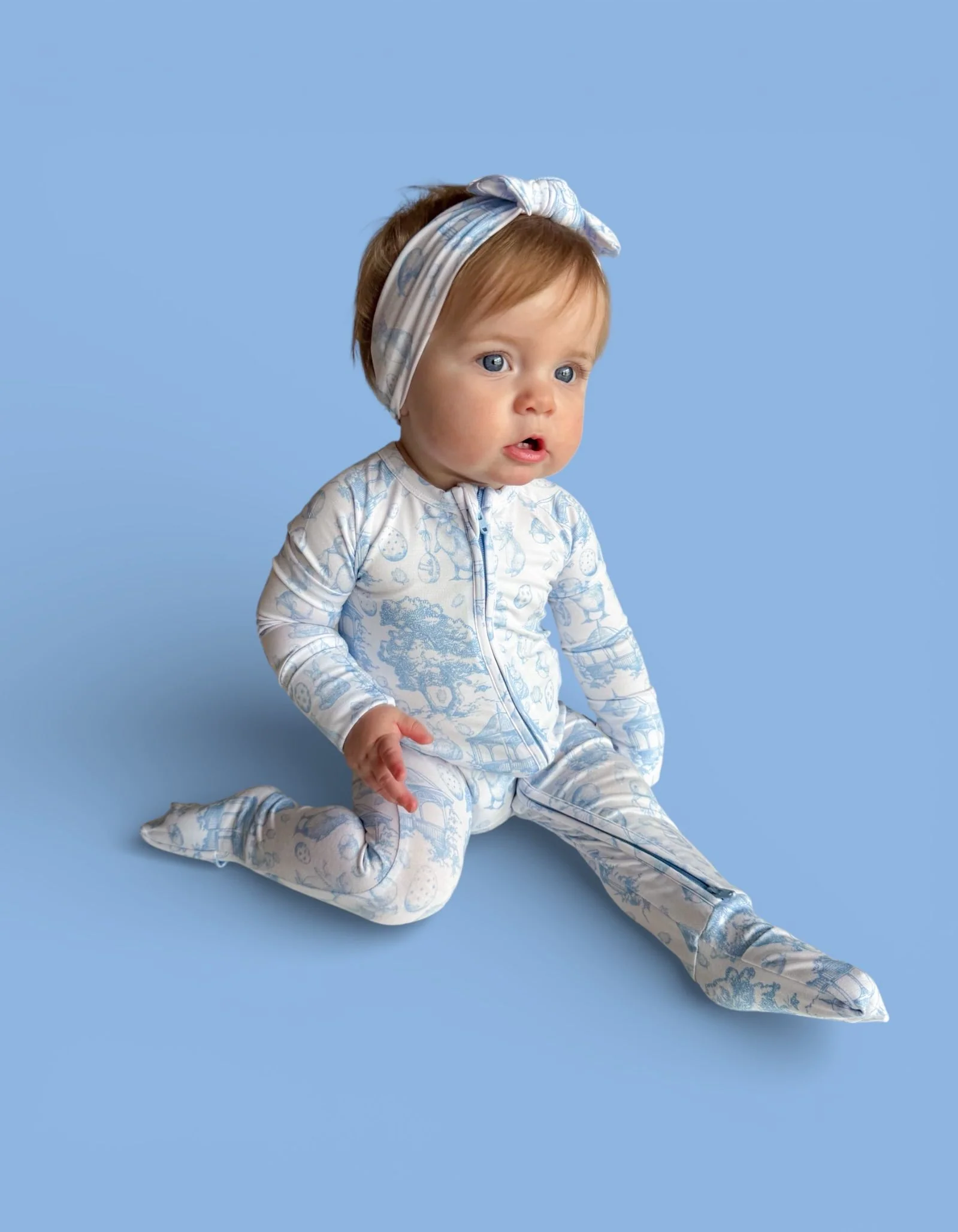 BLUEBELL EASTER TOILE DREAM ROMPER - Image 13