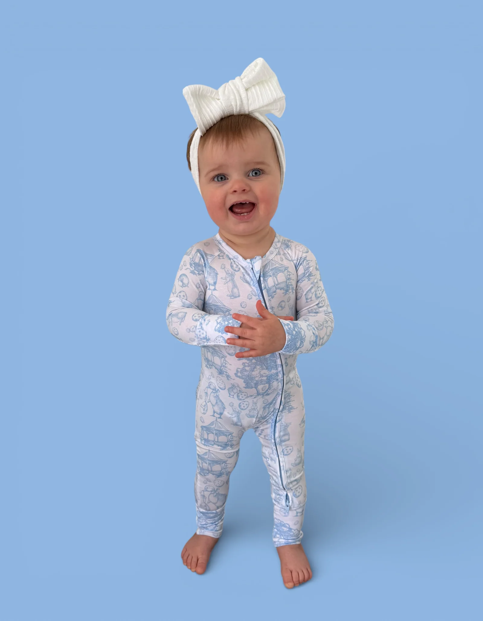 BLUEBELL EASTER TOILE DREAM ROMPER - Image 20