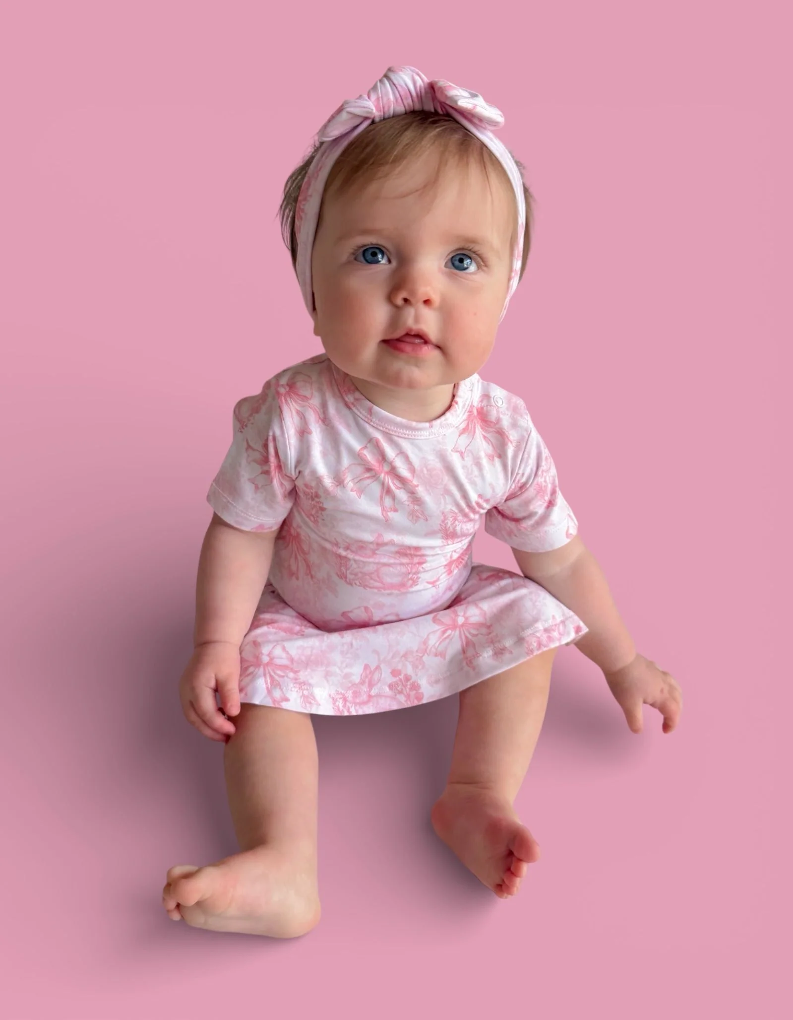 BLUSH BUNNY TOILE DREAM BODYSUIT DRESS - Image 10