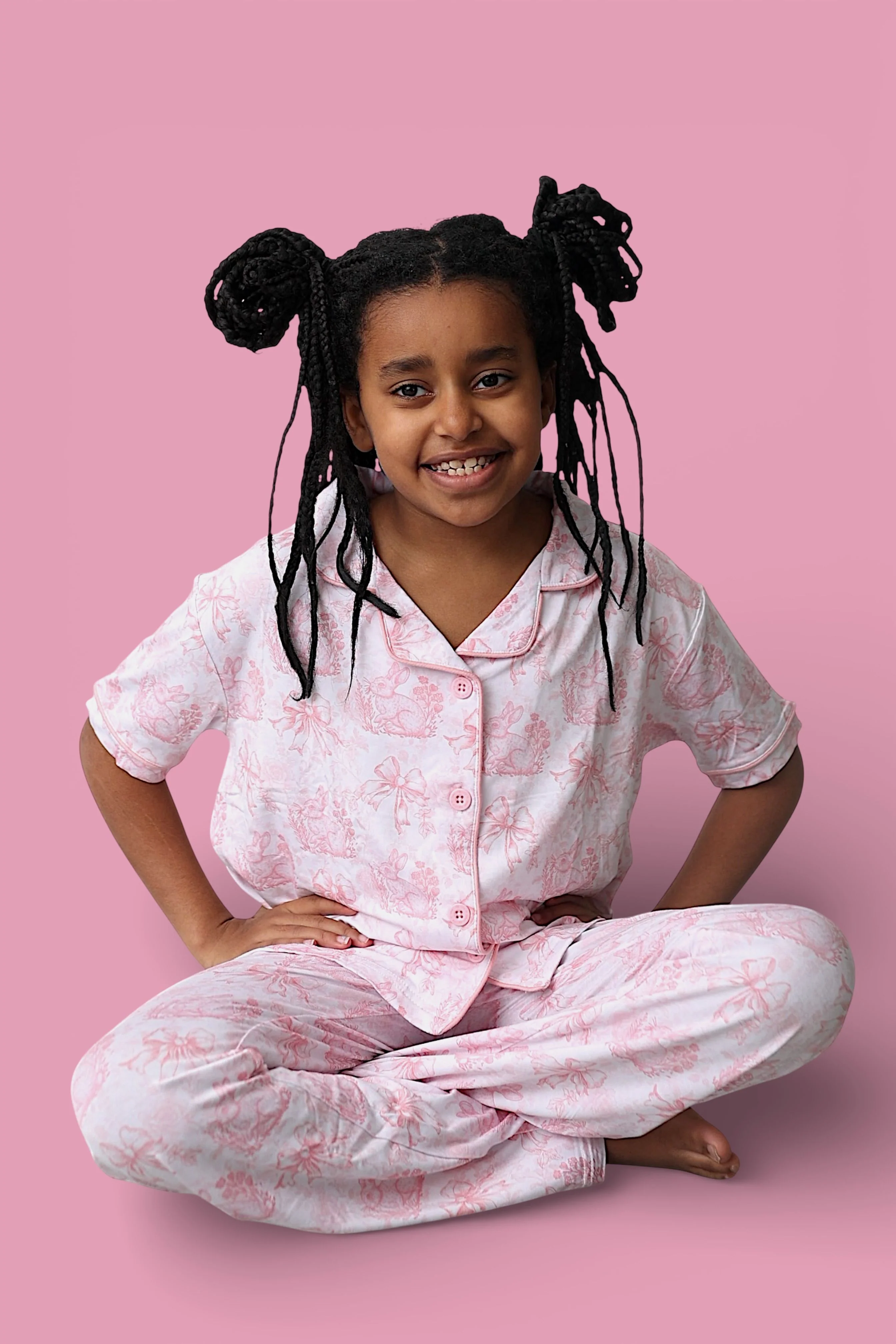 BLUSH BUNNY TOILE DREAM GIRL'S FLARE SET - Image 5