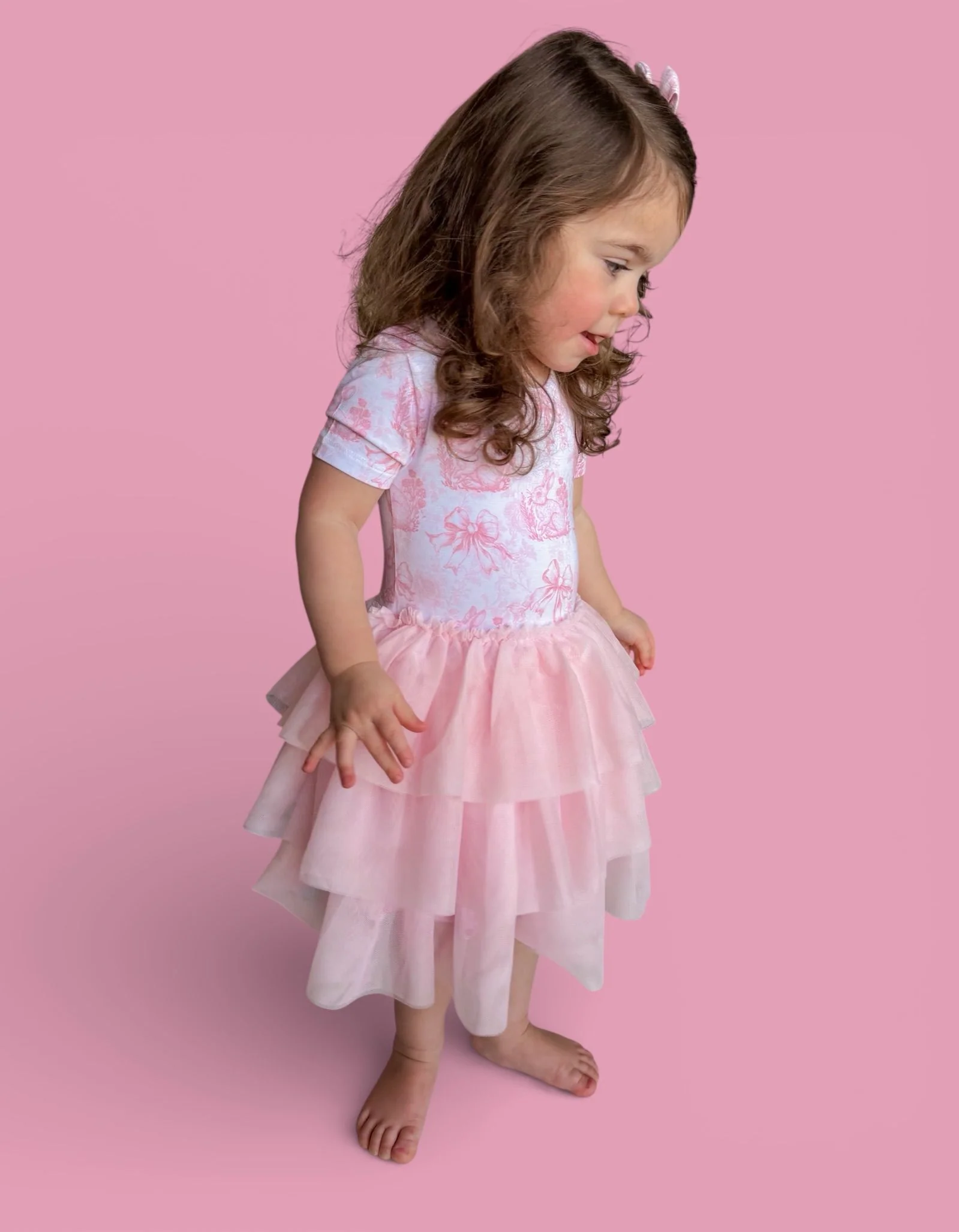 BLUSH BUNNY TOILE DREAM TUTU DRESS - Image 11