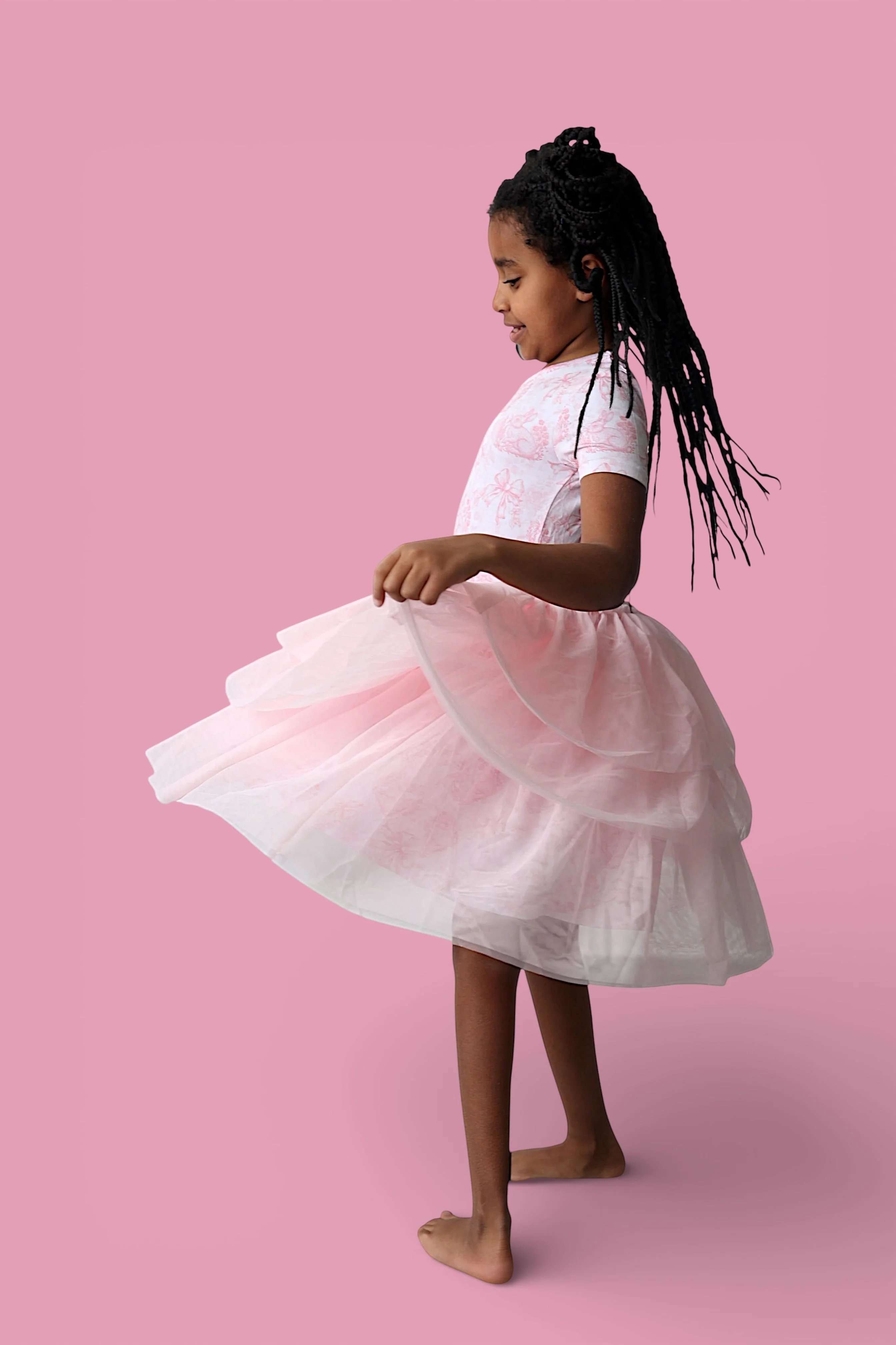 BLUSH BUNNY TOILE DREAM TUTU DRESS - Image 12