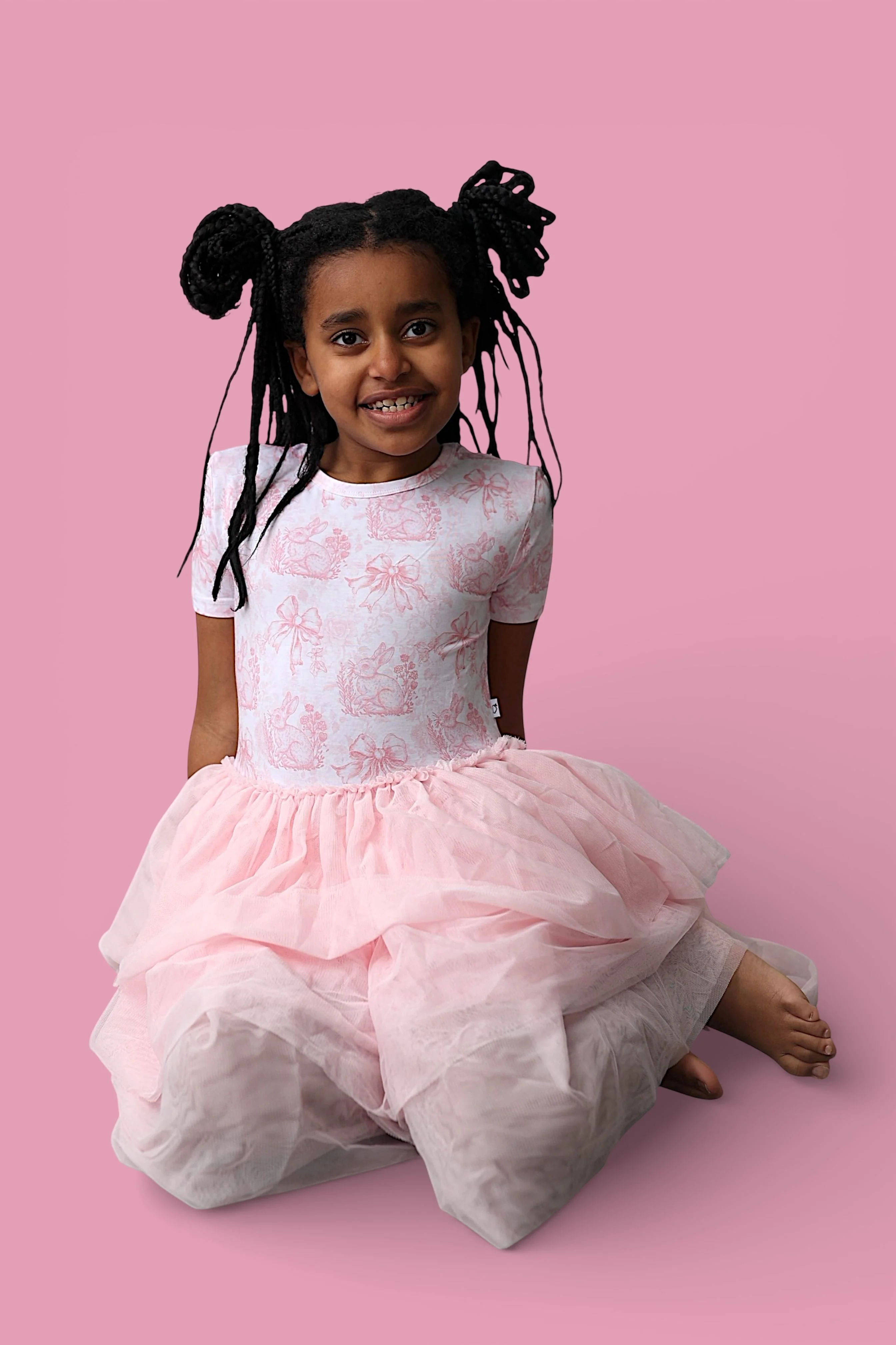 BLUSH BUNNY TOILE DREAM TUTU DRESS - Image 8