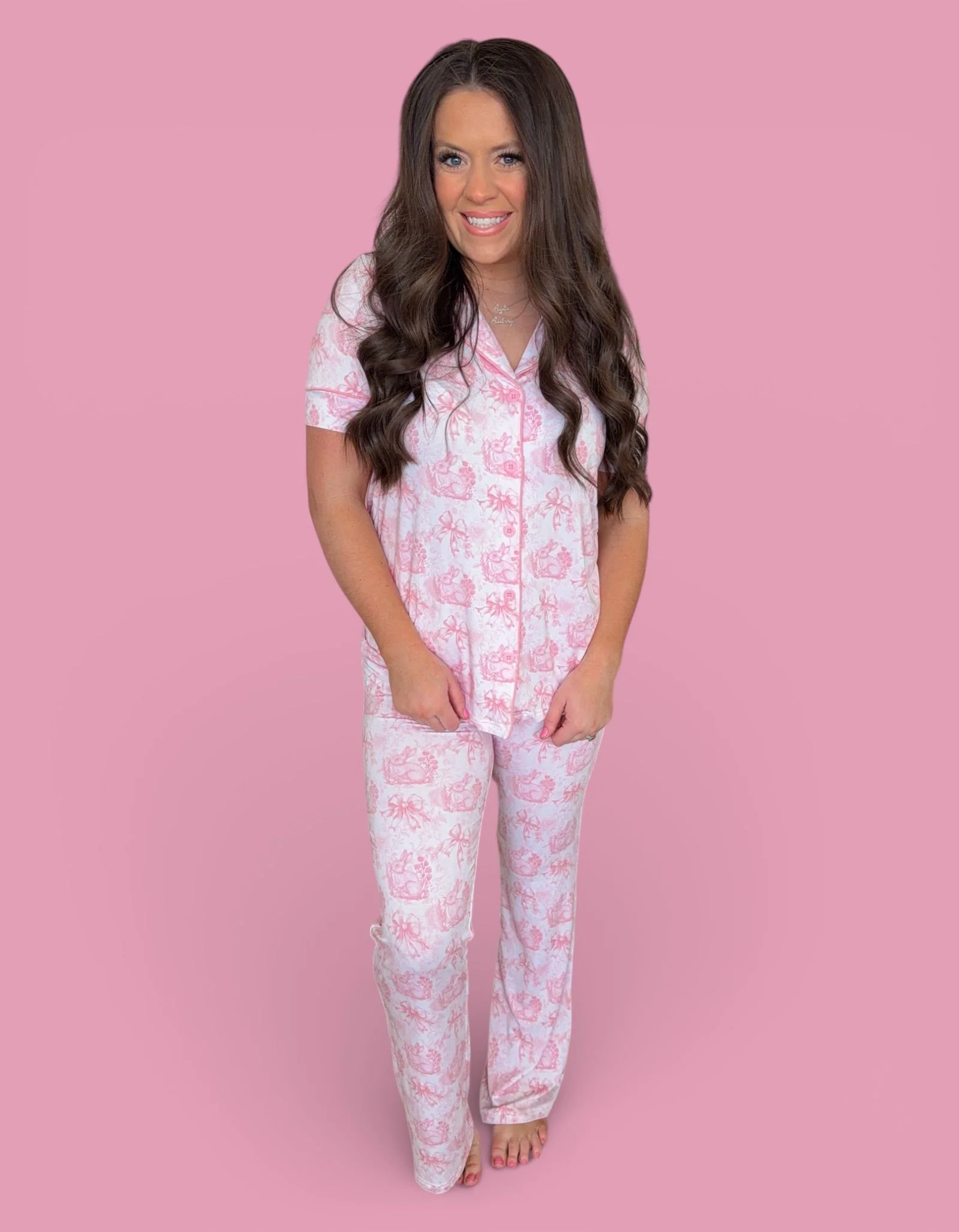 BLUSH BUNNY TOILE WOMEN'S DREAM FLARE SET - Image 8