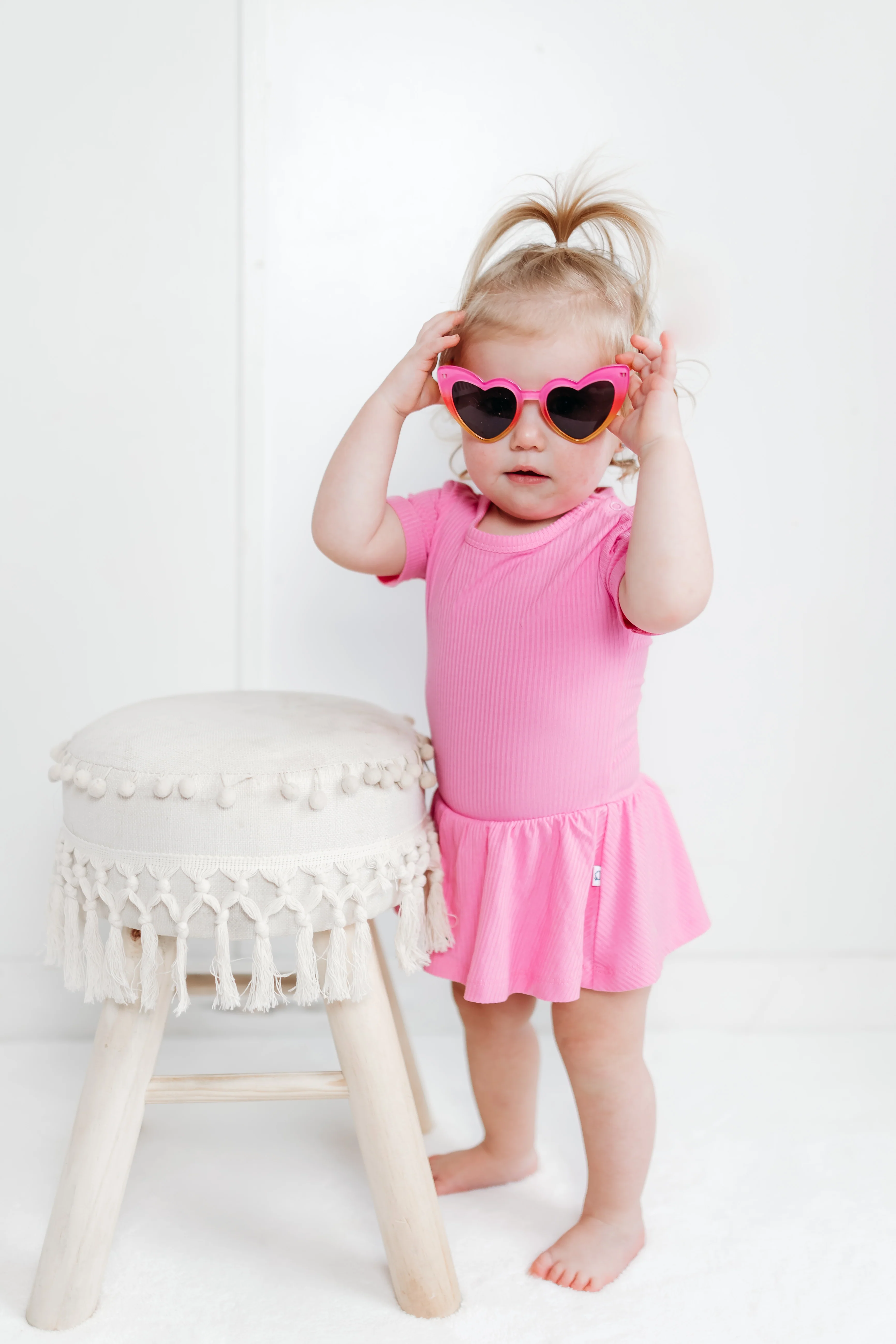 BUBBLEGUM RIB DREAM BODYSUIT DRESS - Image 8