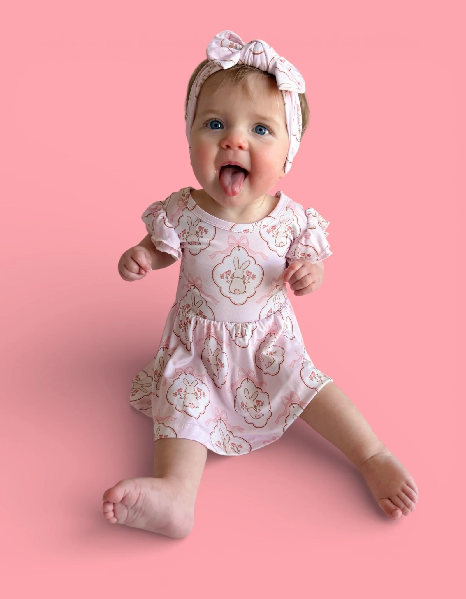 BUNNY BOW BLOSSOMS DREAM BODYSUIT DRESS - Image 4