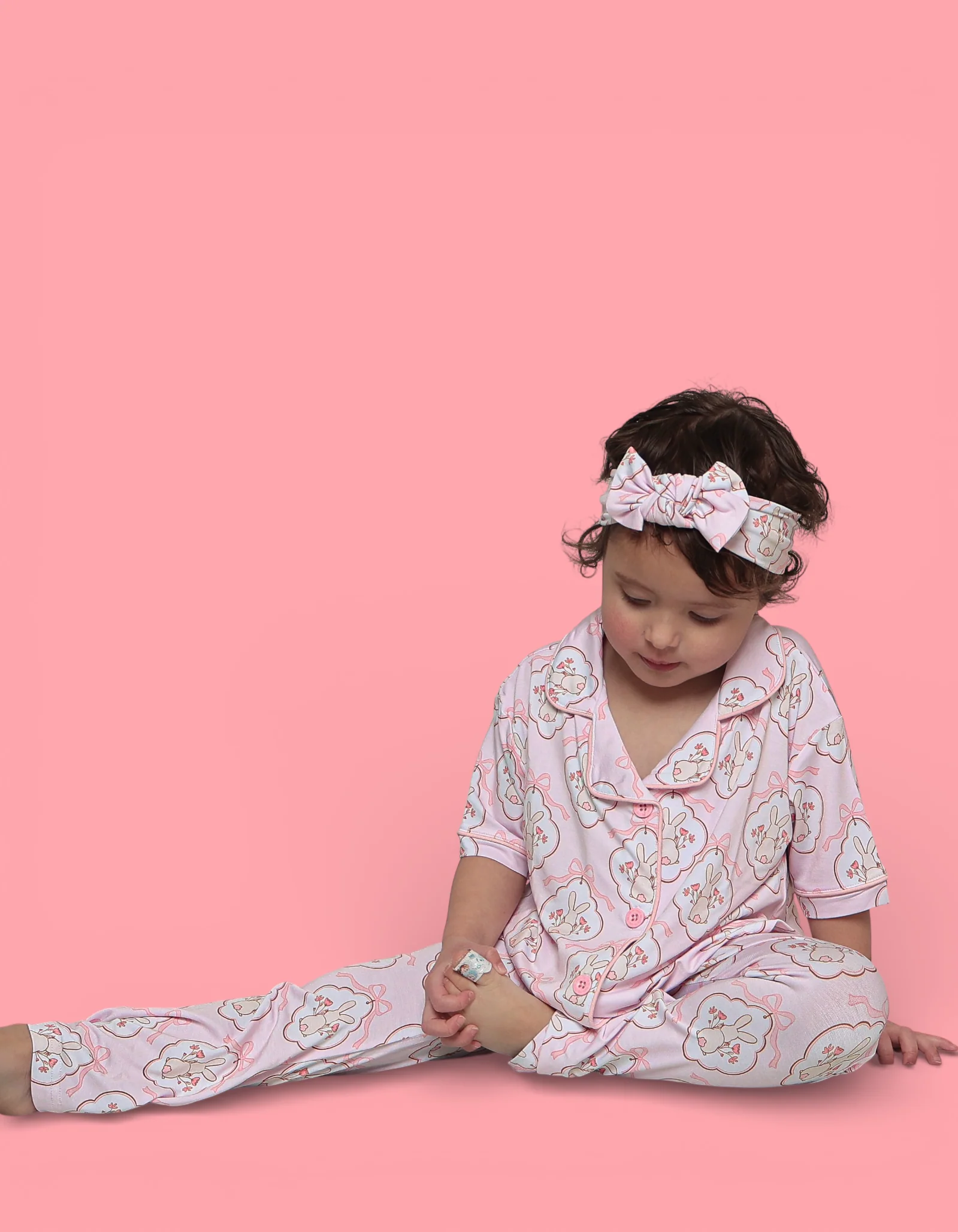 BUNNY BOW BLOSSOMS DREAM GIRL'S FLARE SET - Image 8