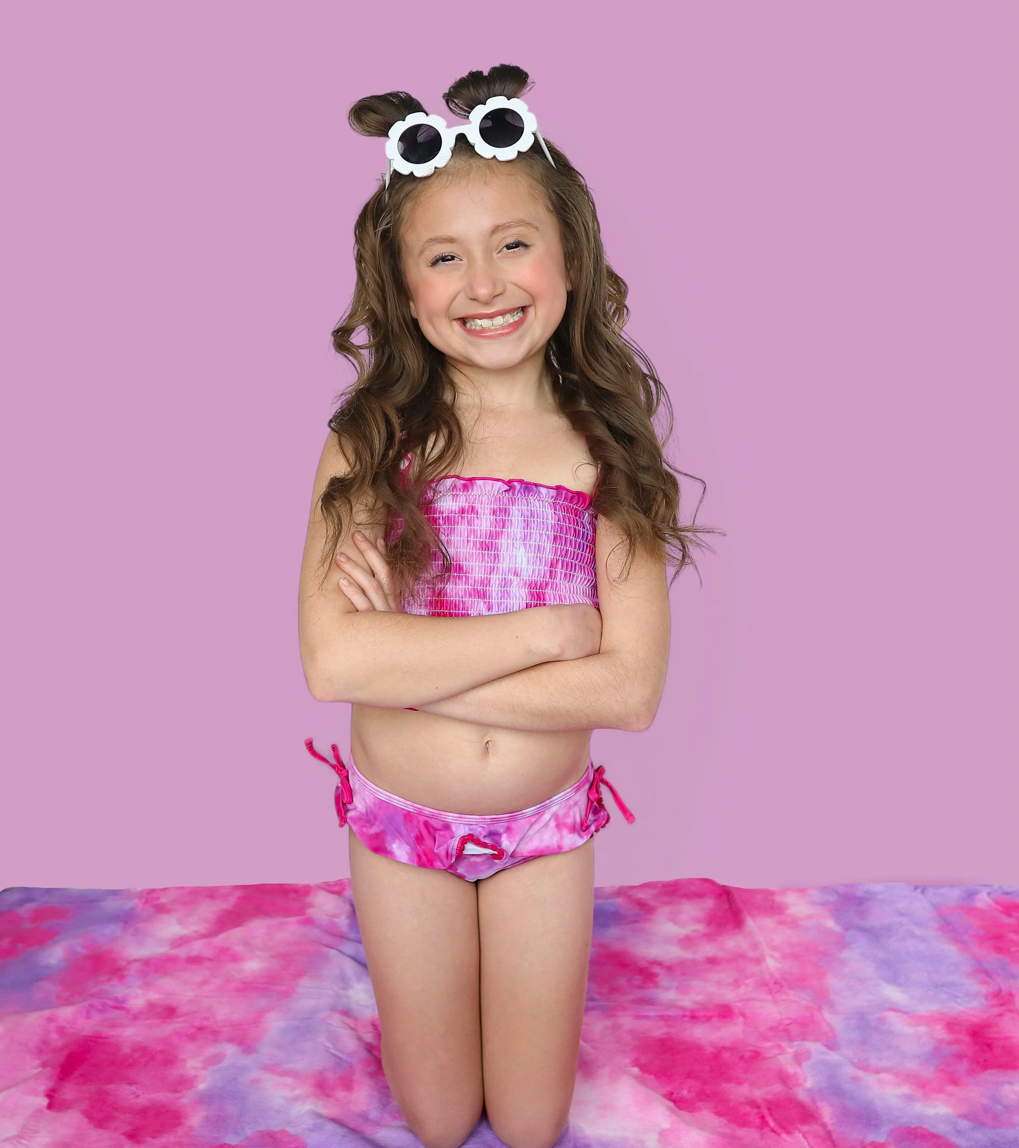 CANDY CLOUDS DREAM SMOCKED TWO PIECE SWIM SUIT - Image 10