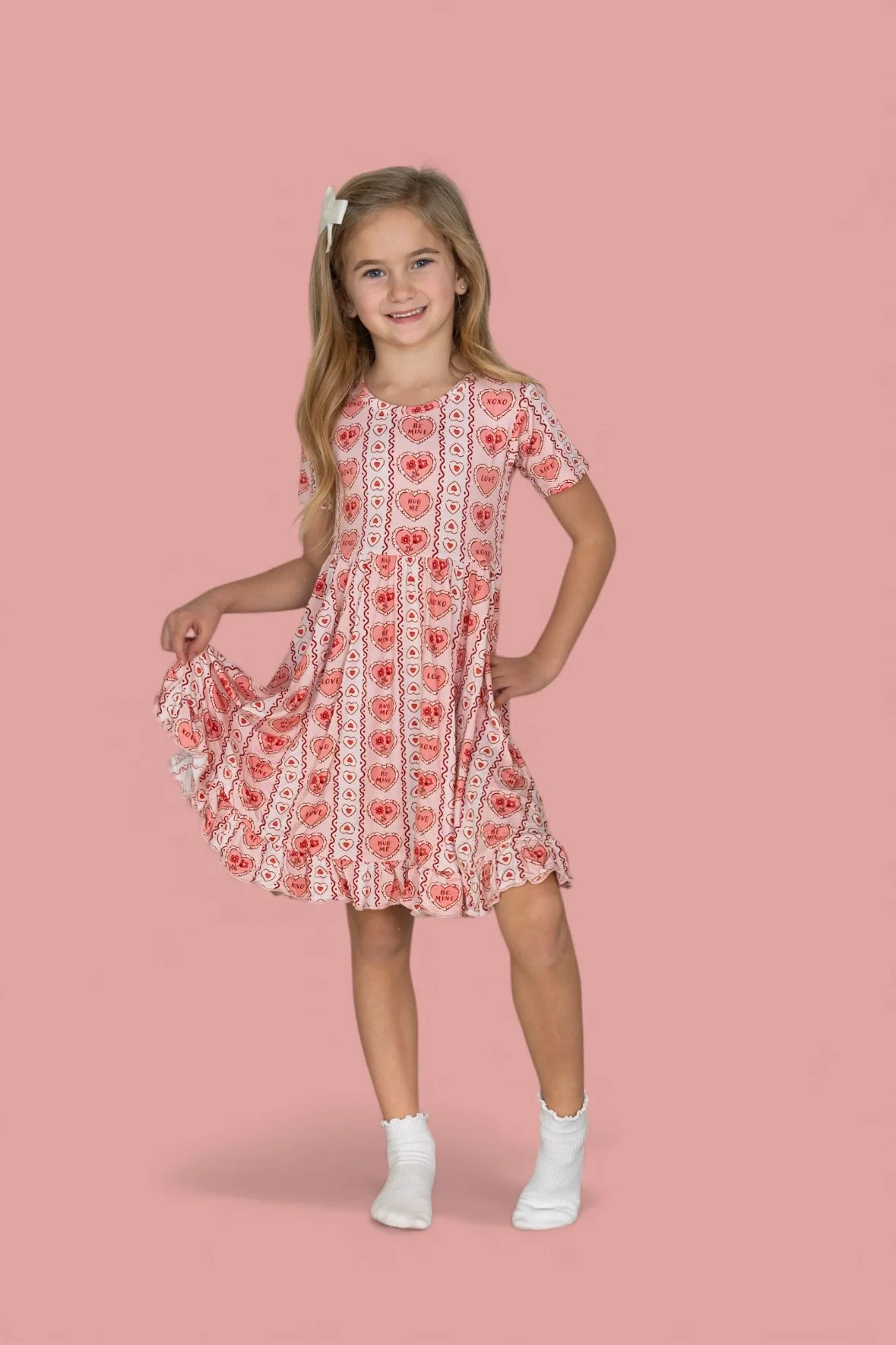 CANDY HEARTS DREAM RUFFLE DRESS - Image 3