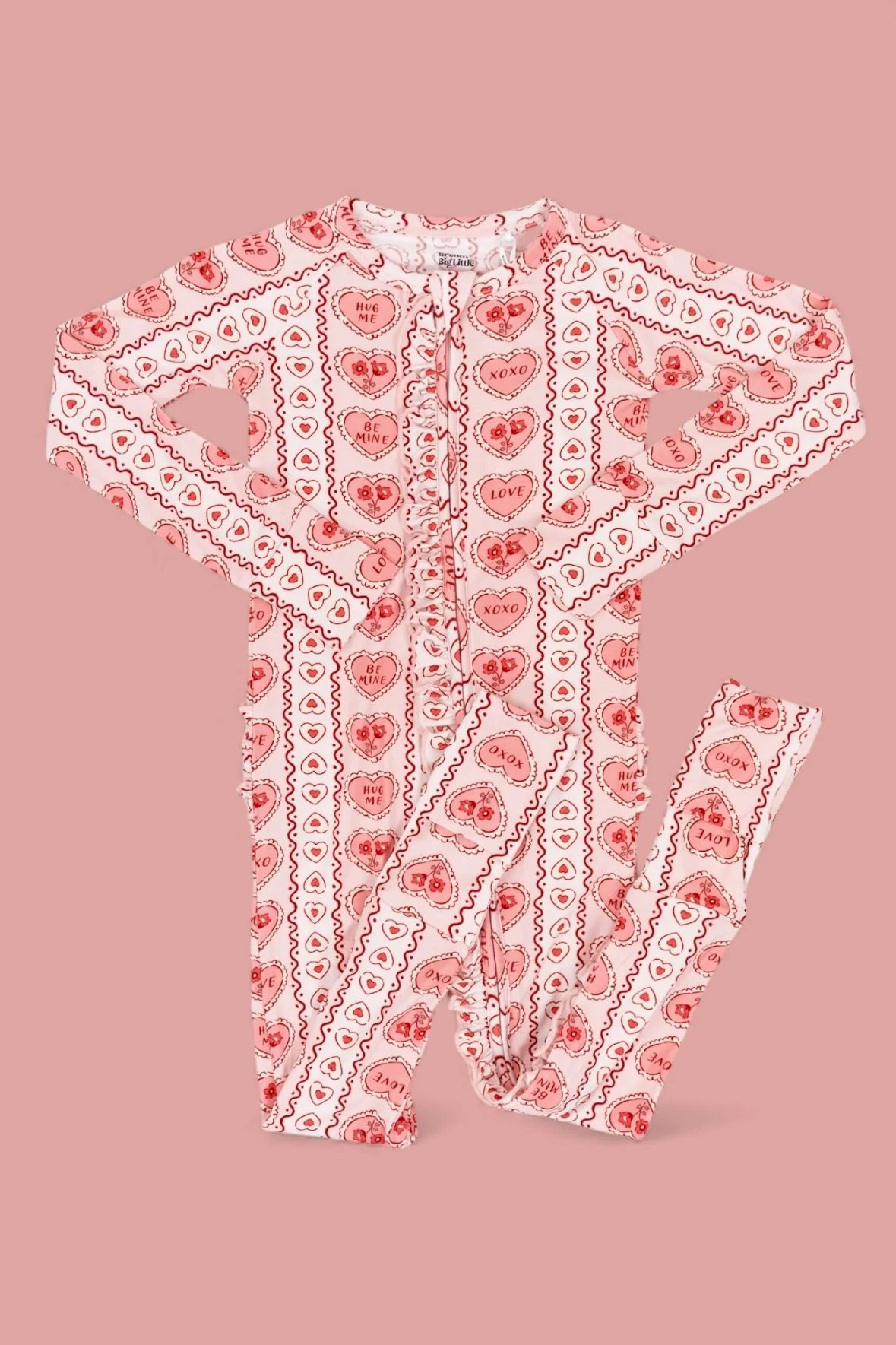 CANDY HEARTS DREAM RUFFLE ROMPER