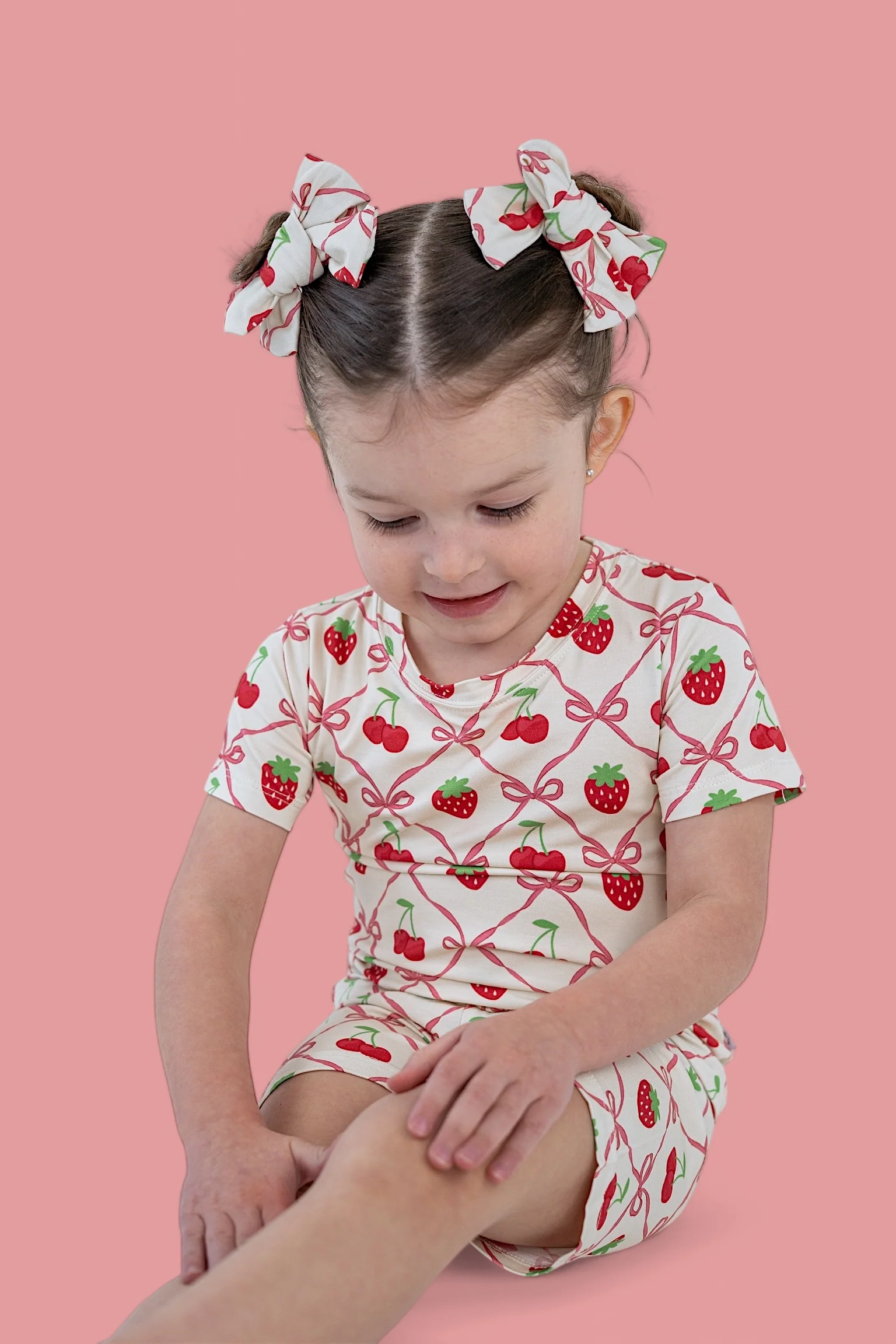 CHERRY BOW BERRY DREAM BOW HAIR CLIPS - Image 4