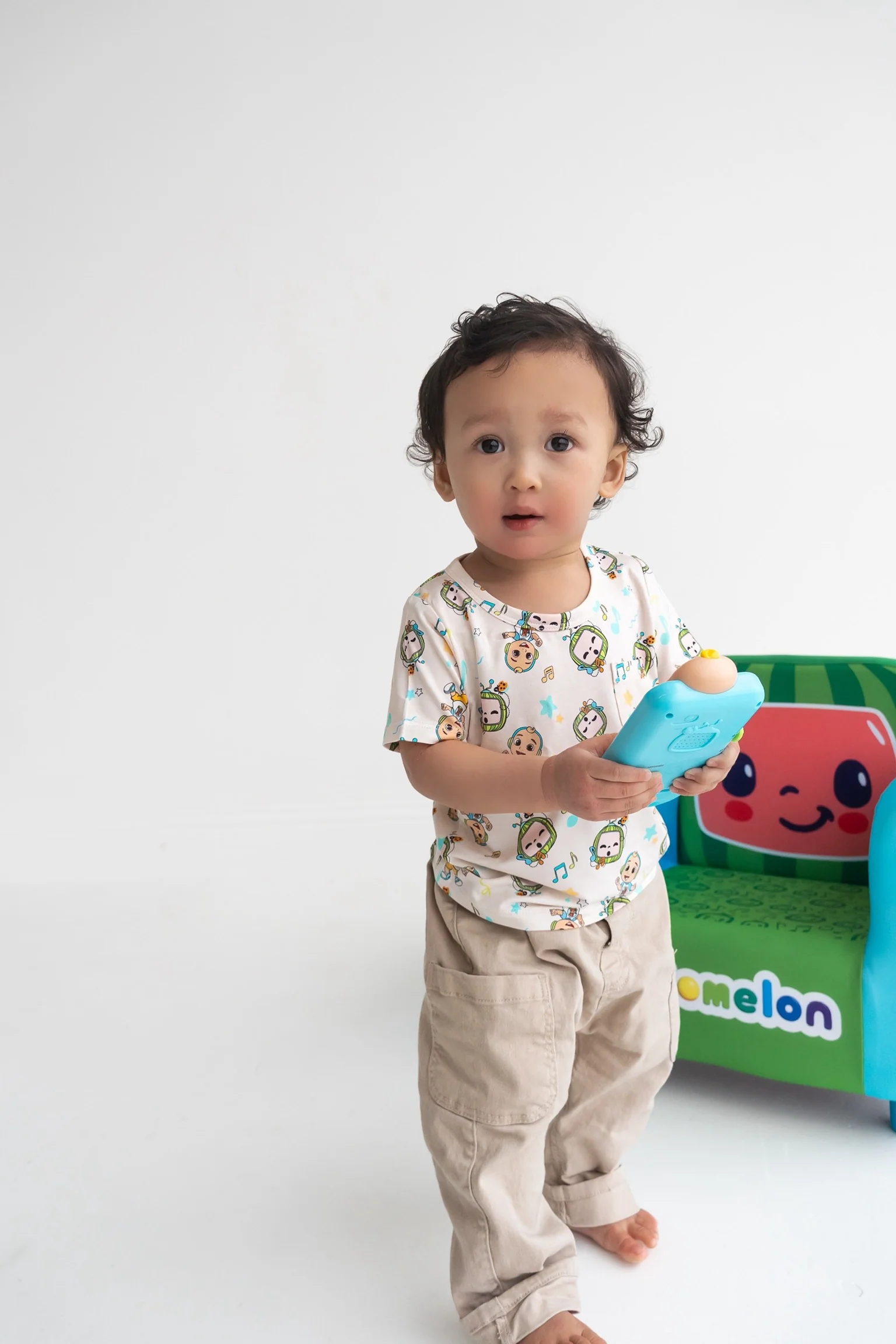 Dream Big Little Co x CoComelon JJ MUSICAL MELON DREAM POCKET TEE - Image 4
