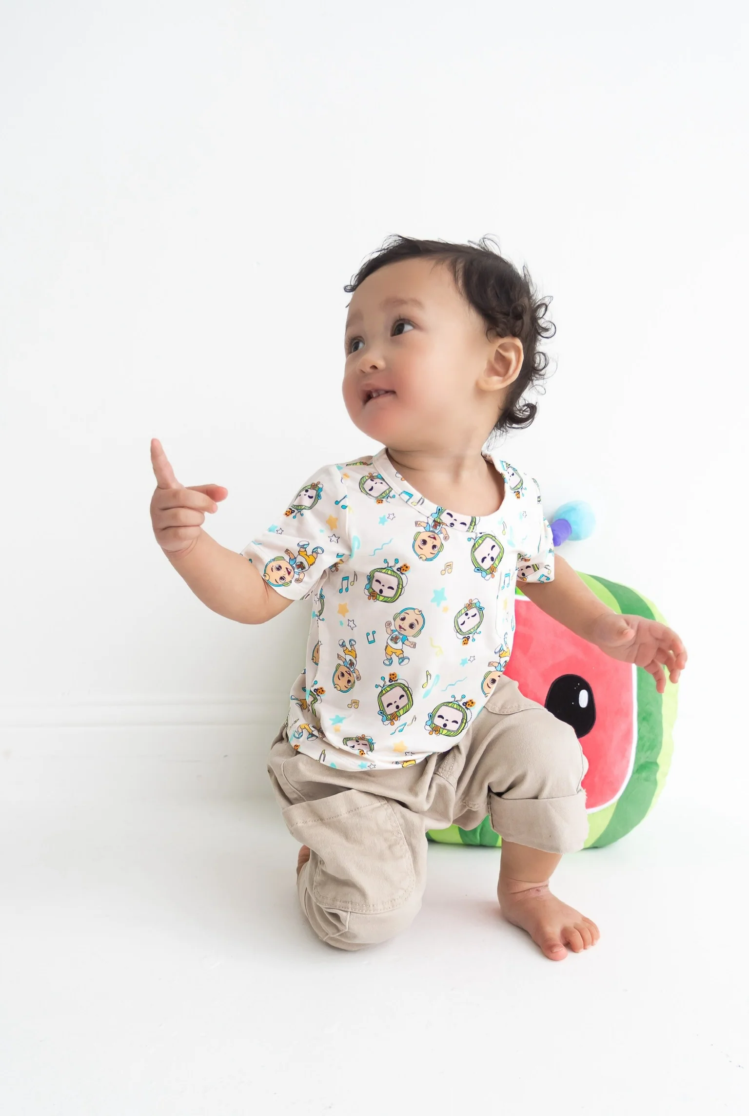 Dream Big Little Co x CoComelon JJ MUSICAL MELON DREAM POCKET TEE - Image 7