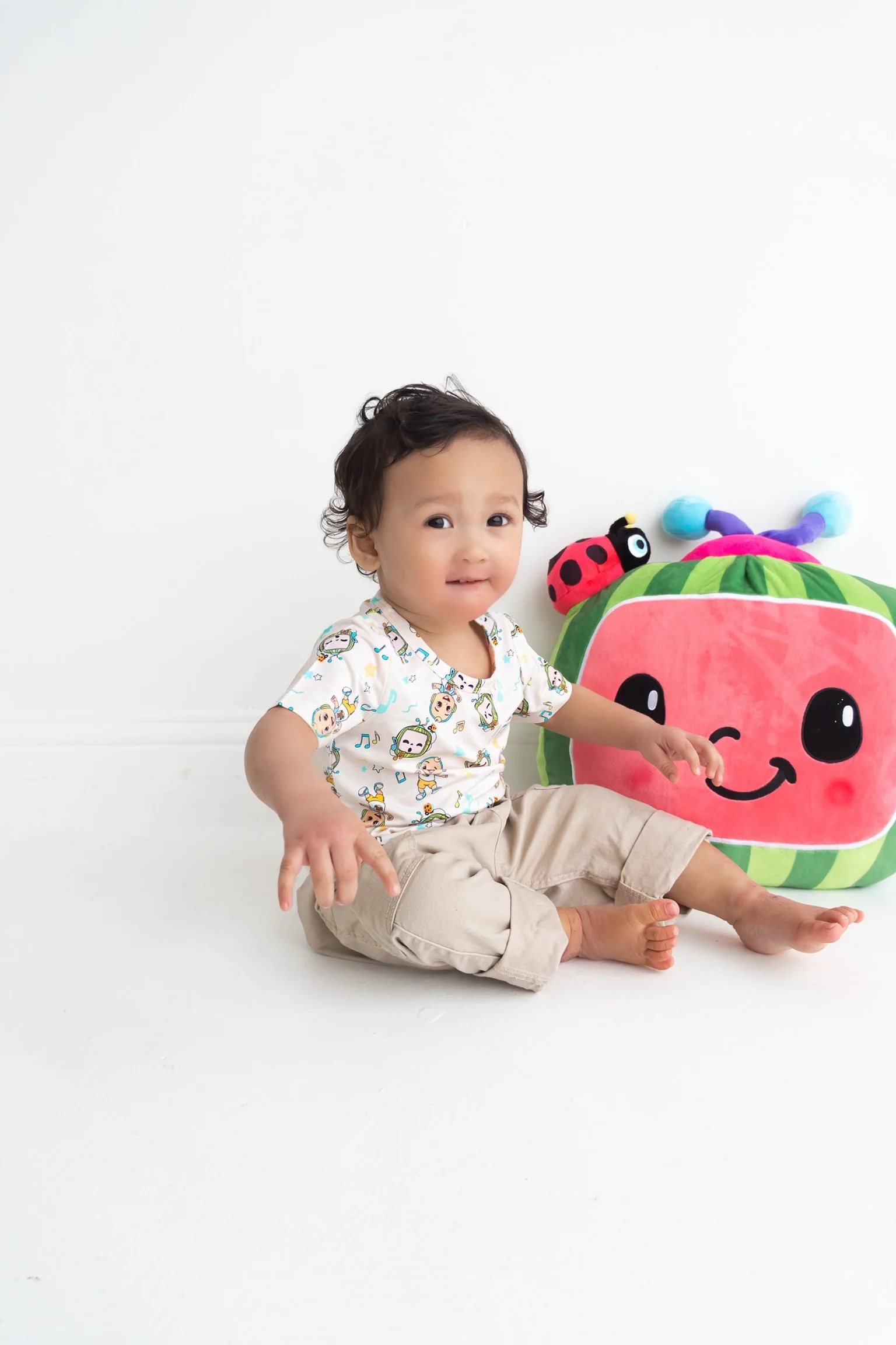 Dream Big Little Co x CoComelon JJ MUSICAL MELON DREAM POCKET TEE - Image 9