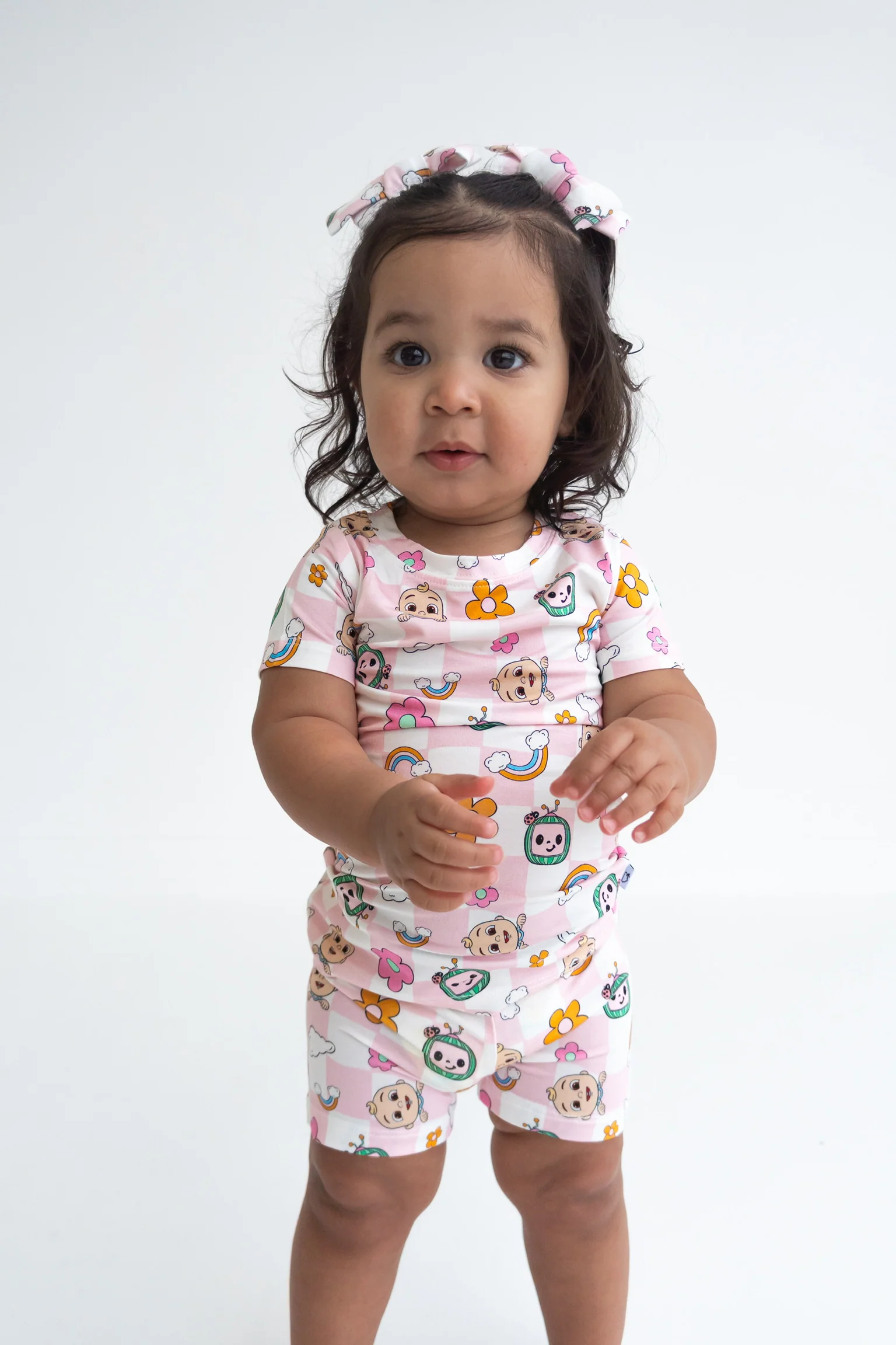 Dream Big Little Co x CoComelon JJ RAINBOW CHECKERS DREAM SHORT SET - Image 6