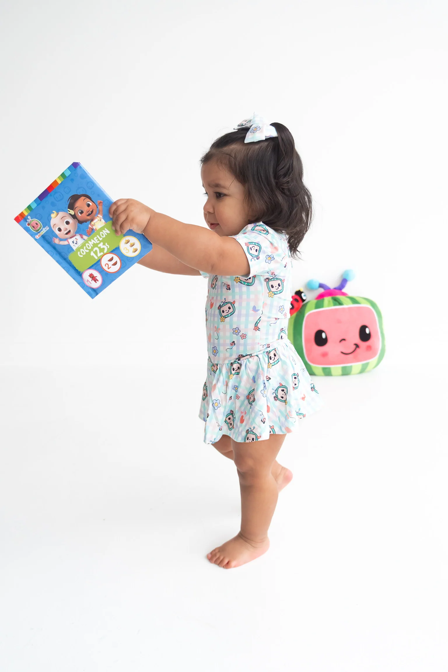 Dream Big Little Co x CoComelon SPRINGTIME MELON DREAM BODYSUIT DRESS - Image 3