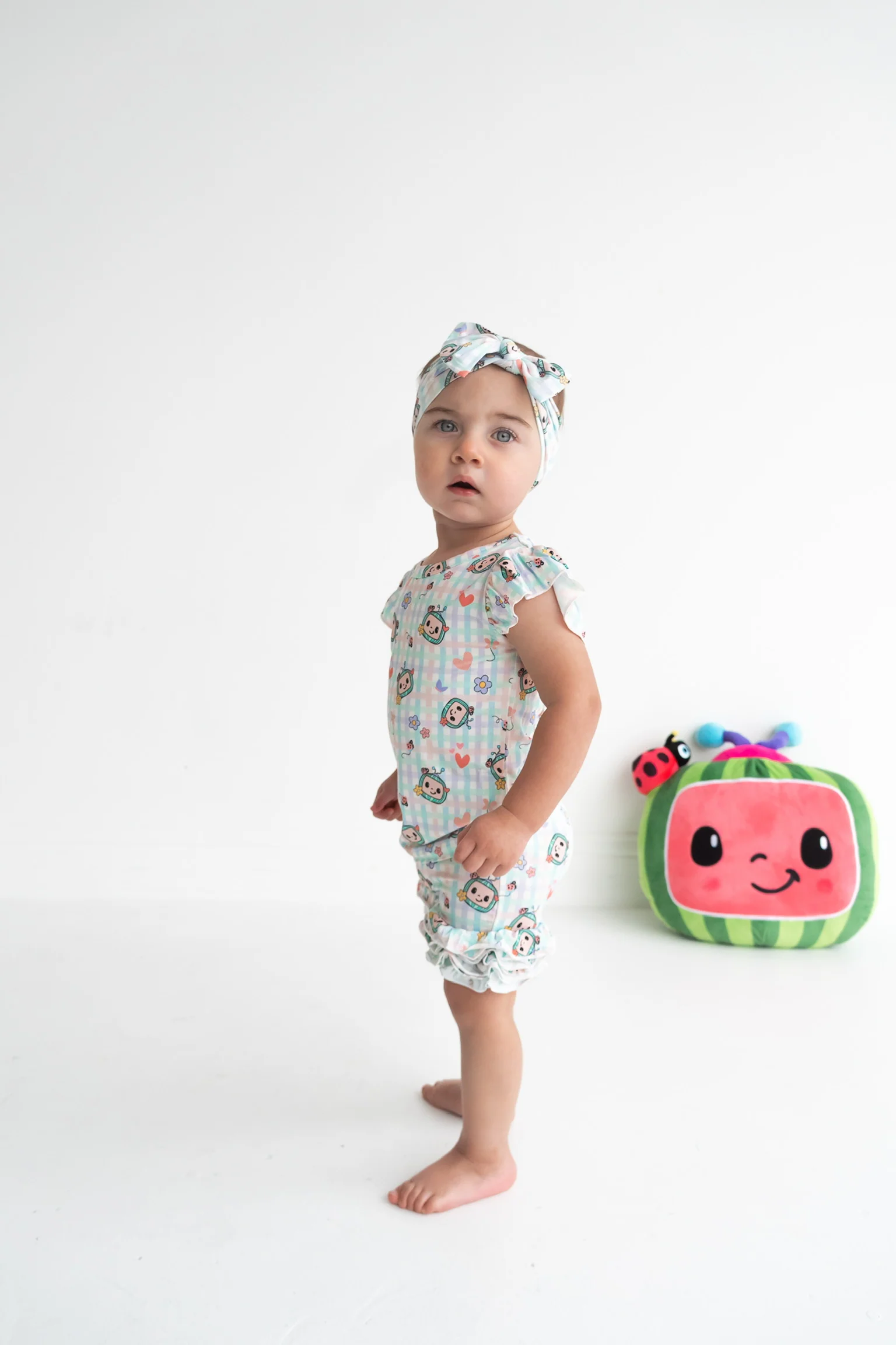Dream Big Little Co x CoComelon SPRINGTIME MELON DREAM CAP SLEEVE TOP - Image 12