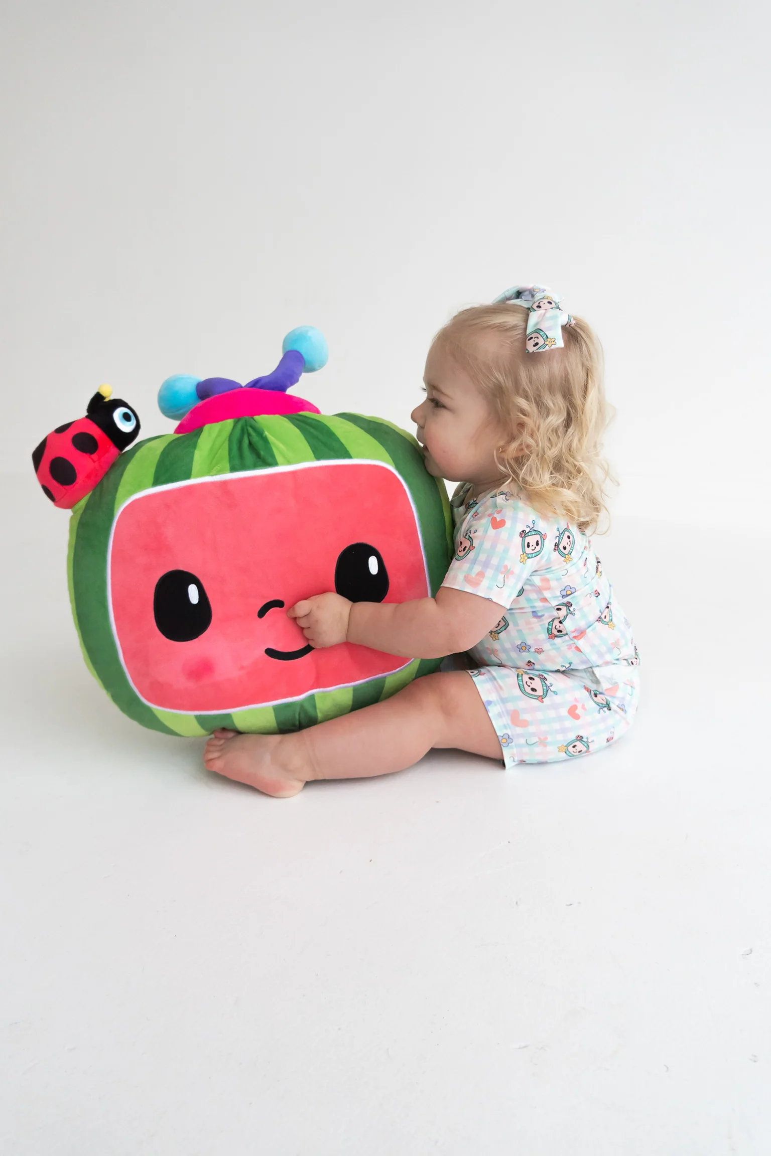 Dream Big Little Co x CoComelon SPRINGTIME MELON DREAM SHORT SET - Image 5