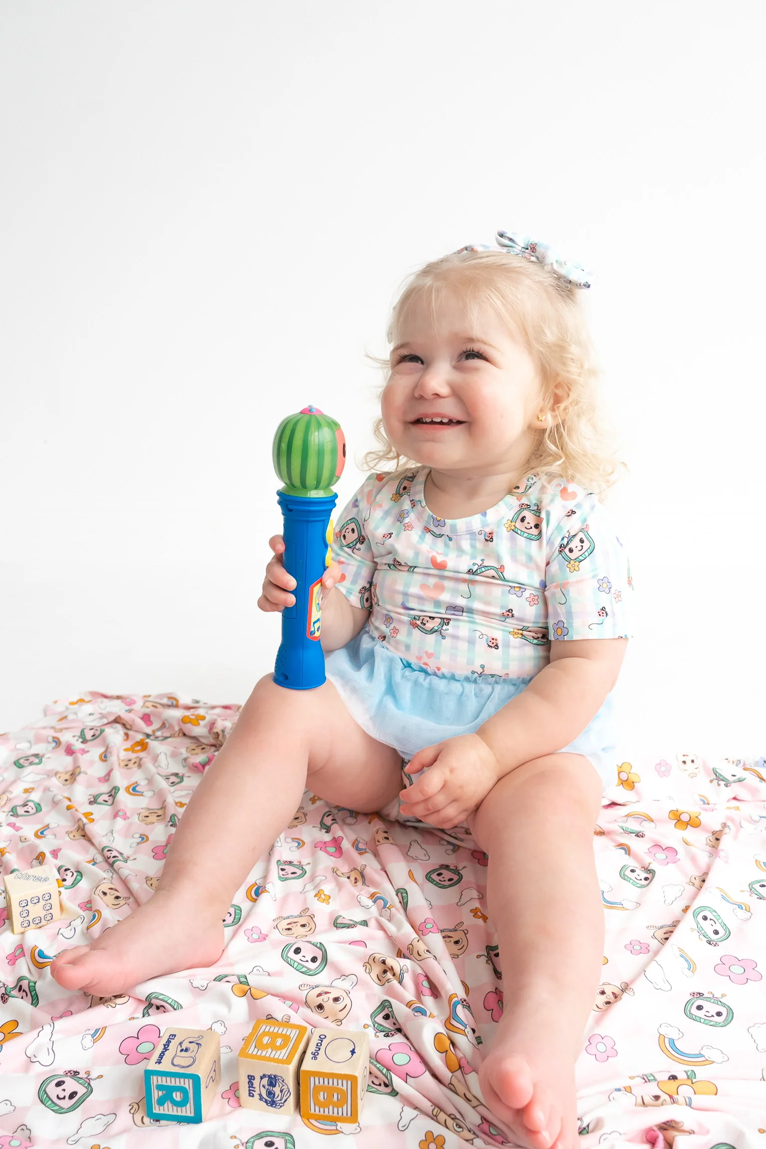 CoComelon x Dream Big Little Co SPRINGTIME MELON DREAM TUTU SHORT SLEEVE BODYSUIT DRESS - Image 19