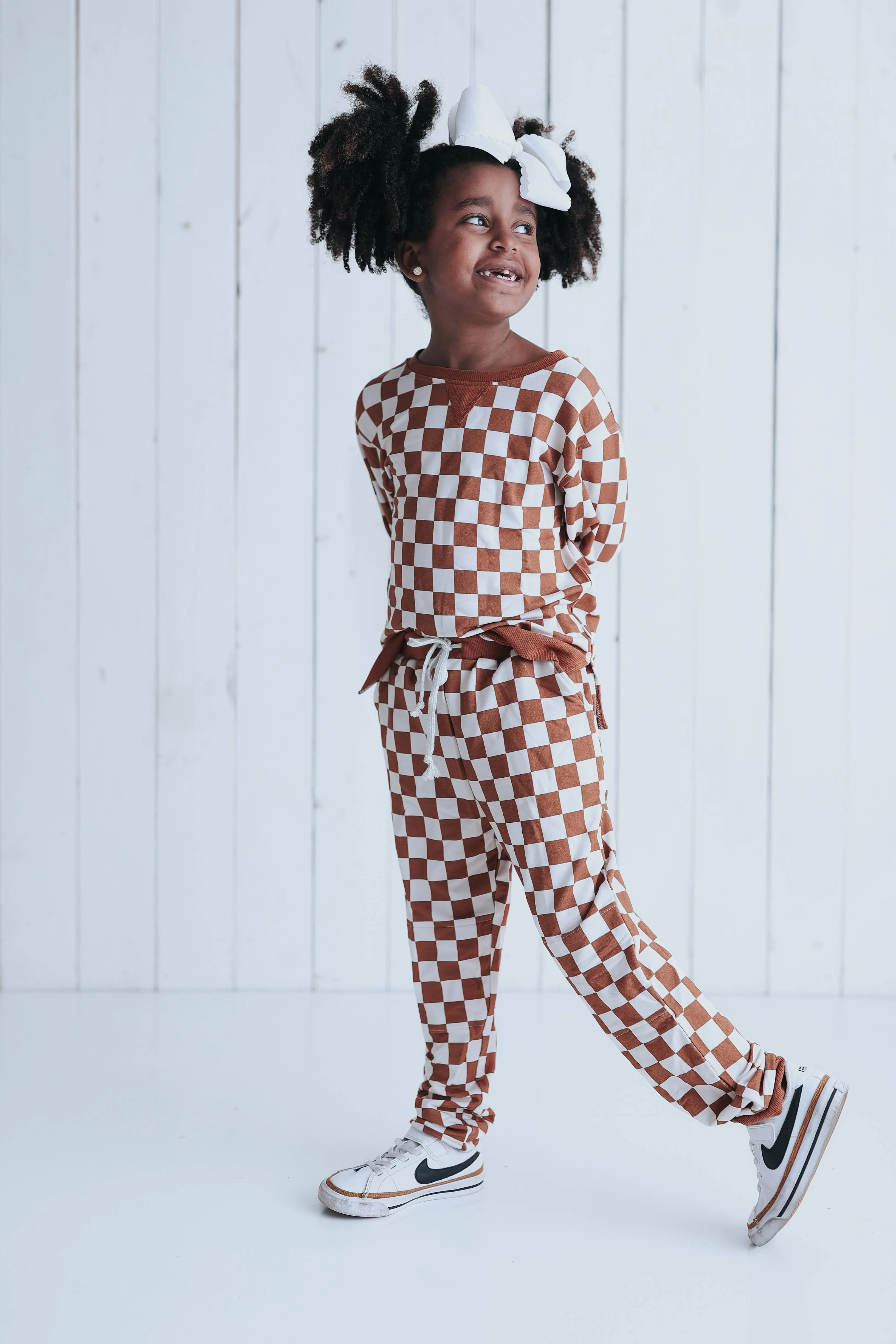 COPPER CHECKERS DREAM PULLOVER
