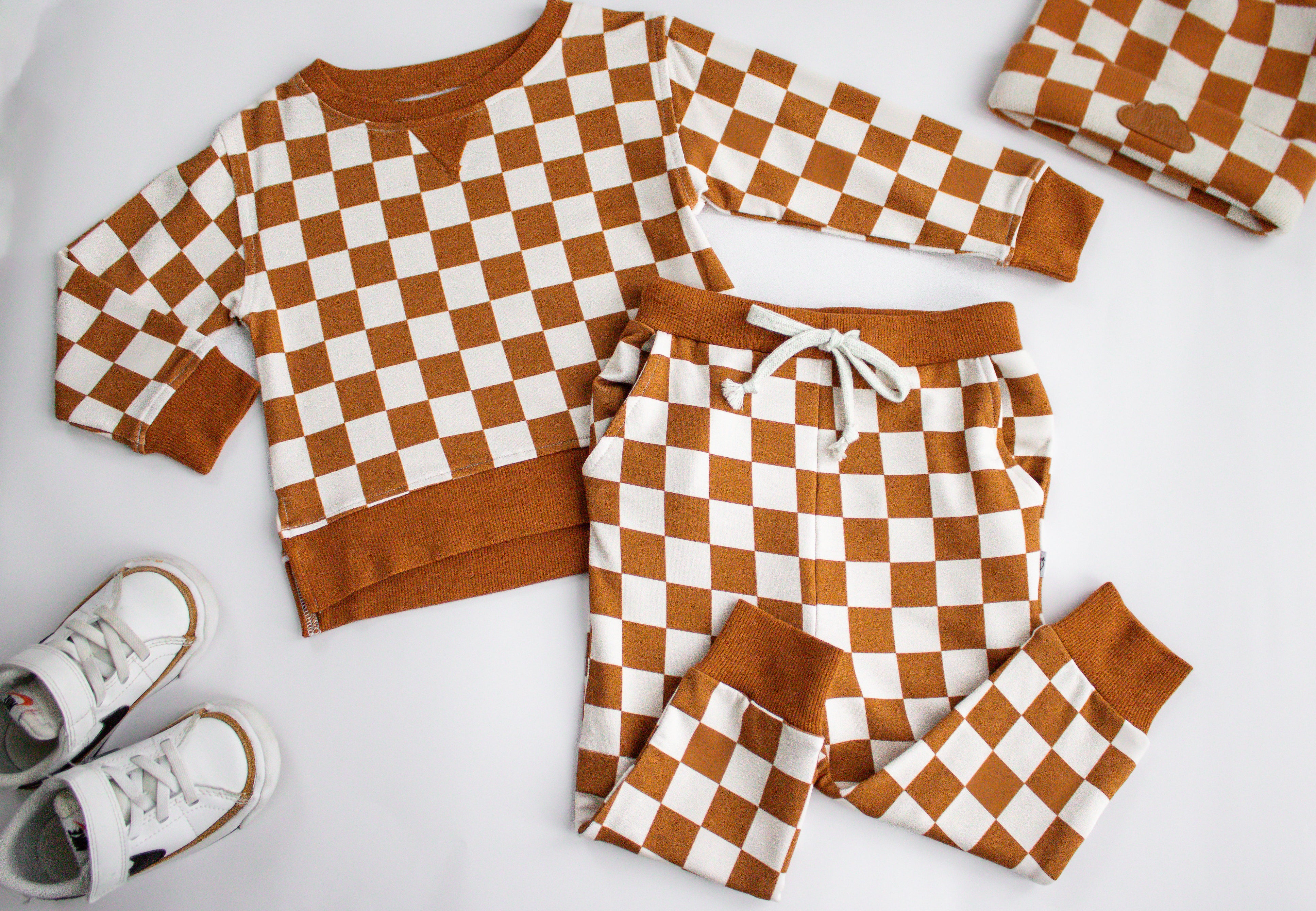 COPPER CHECKERS DREAM PULLOVER - Image 5