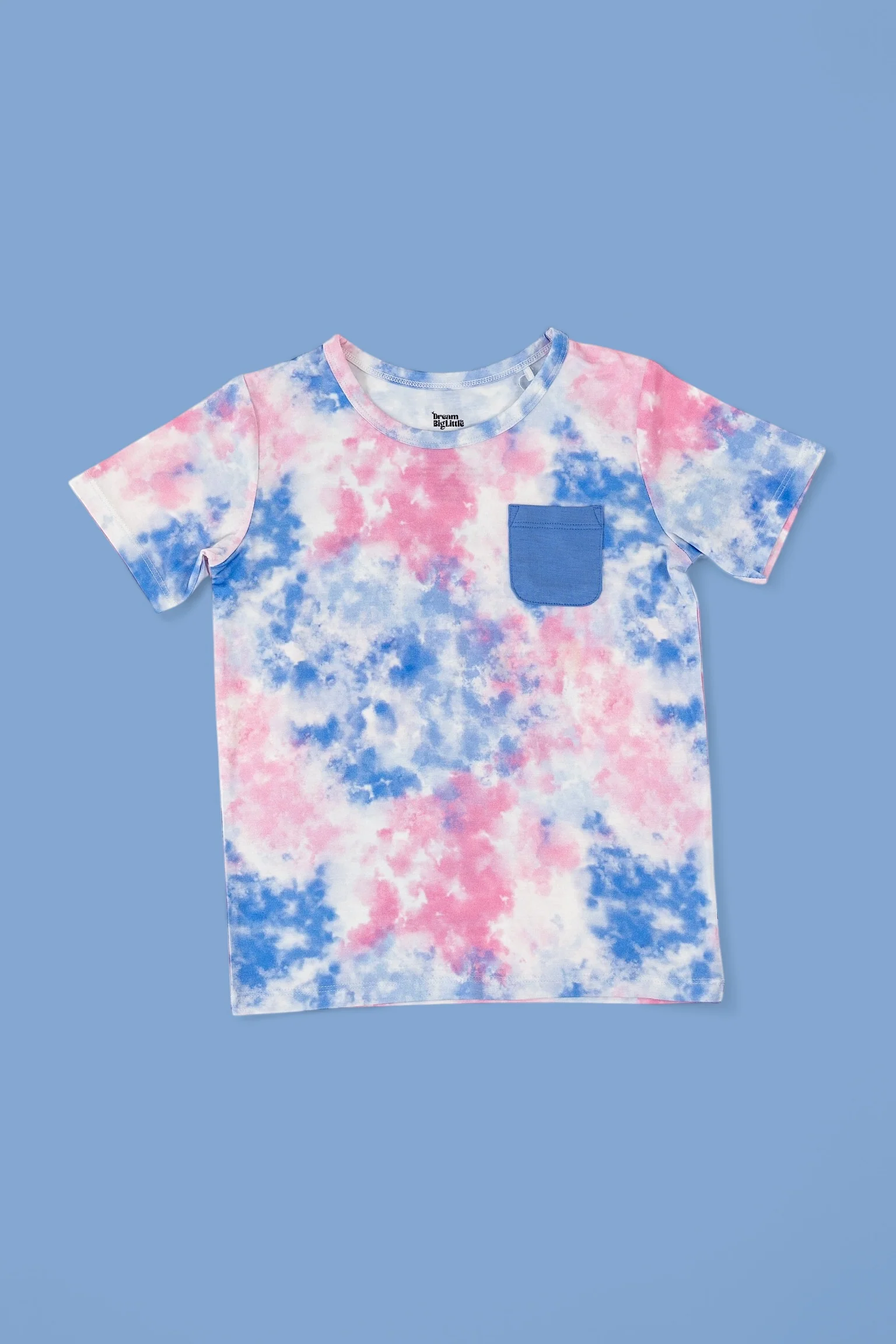 COTTON CANDY TIE DYE DREAM POCKET TEE - Image 2