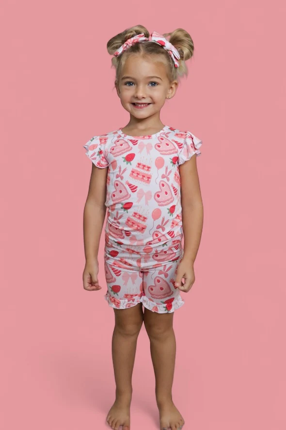 BERRY SWEET BIRTHDAY DREAM RUFFLE SHORT SET - Image 16