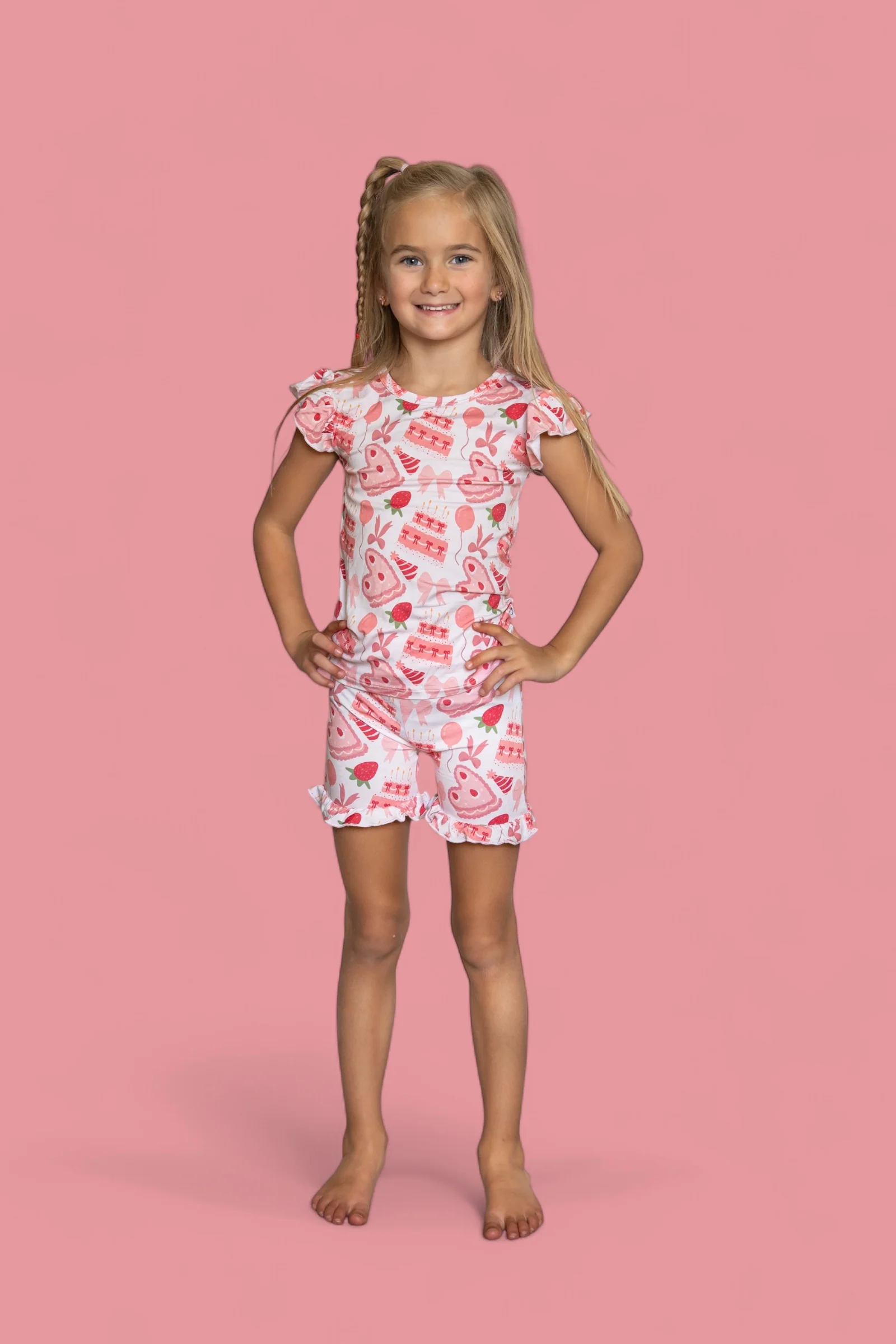 BERRY SWEET BIRTHDAY DREAM RUFFLE SHORT SET - Image 6