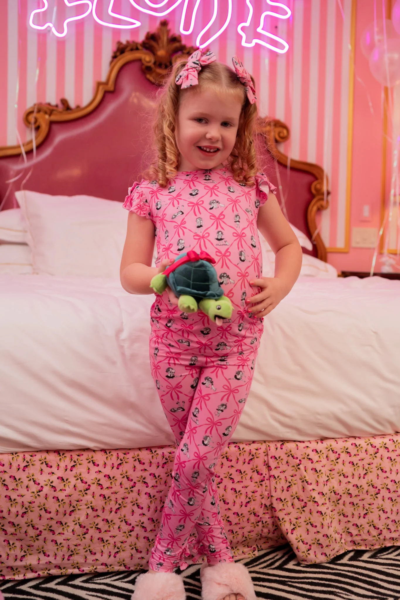ELOISE ROYAL RIBBONS DREAM SLEEP PANTS - Image 8