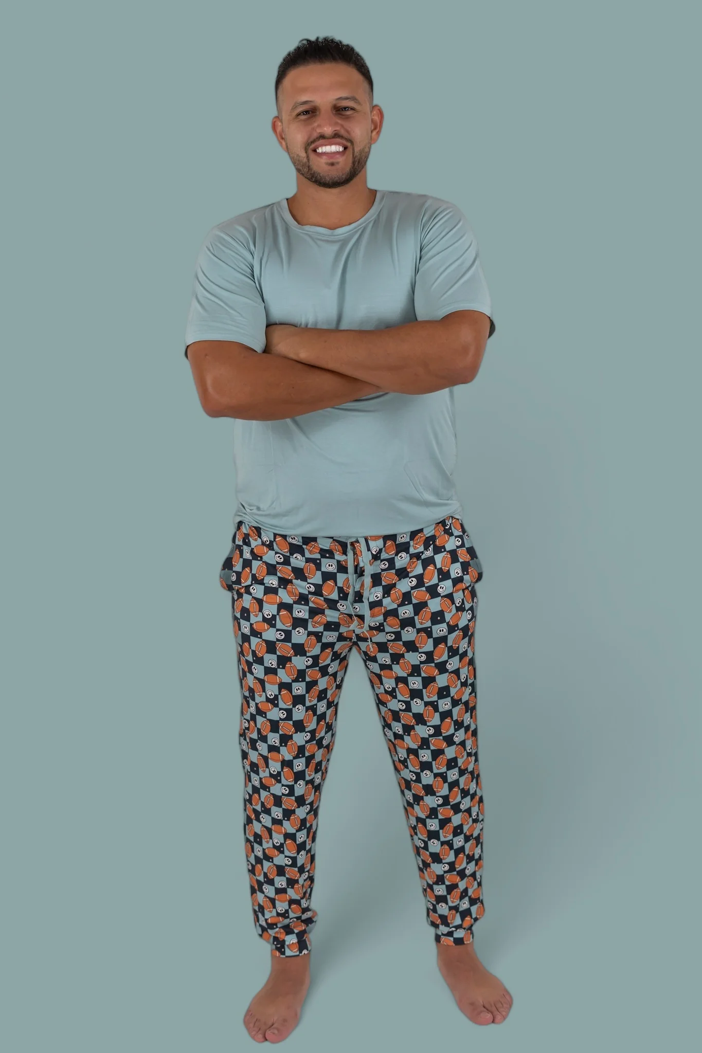 EXCLUSIVE LUKE'S FANTASY FOOTBALL SHORT SLEEVE MEN'S DREAM JOGGER SET - Image 16
