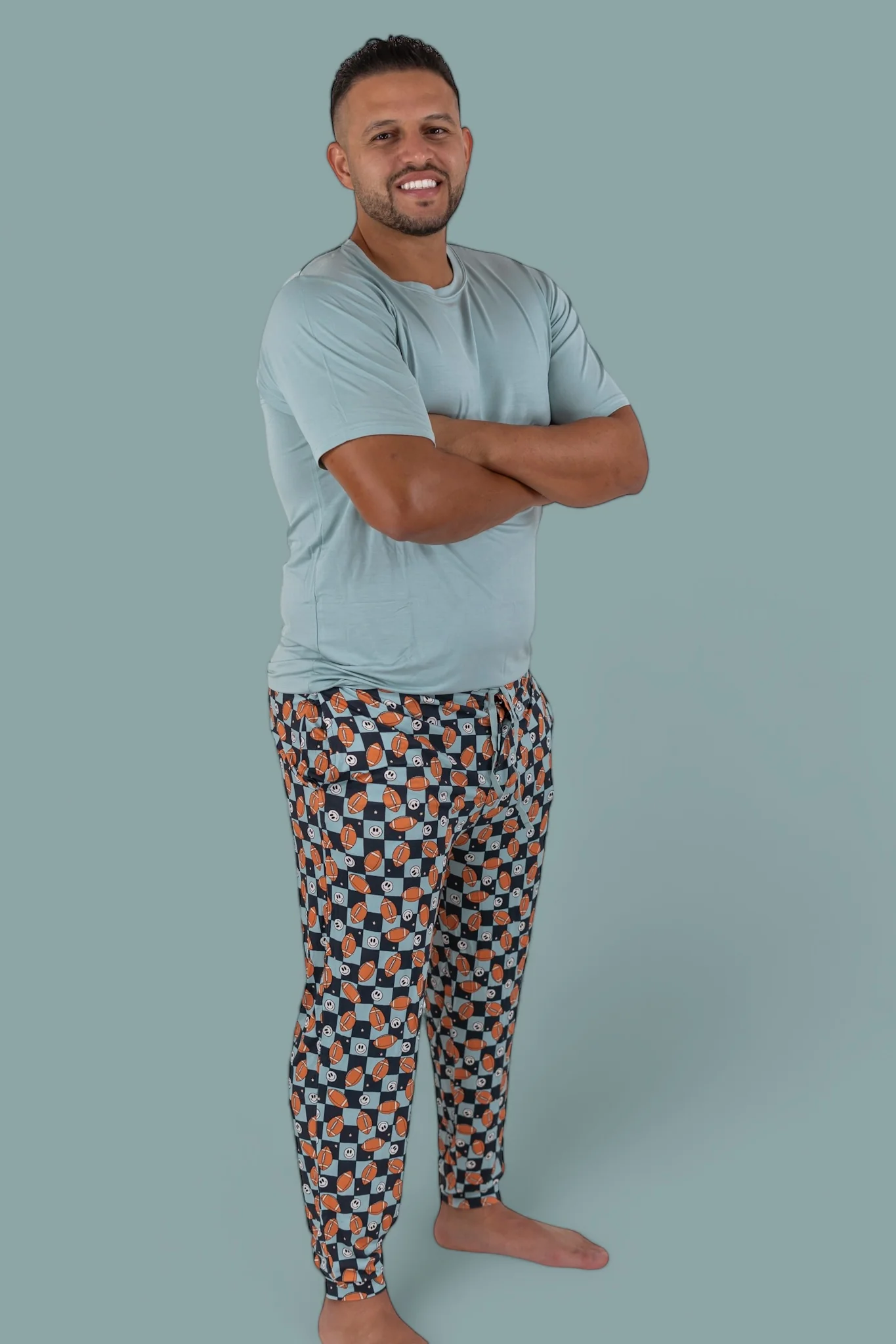 EXCLUSIVE LUKE'S FANTASY FOOTBALL SHORT SLEEVE MEN'S DREAM JOGGER SET - Image 17