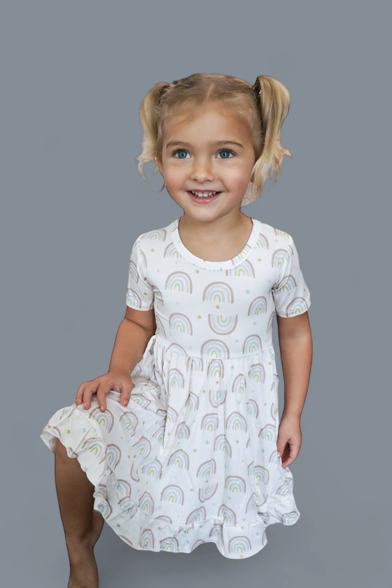 EXCLUSIVE RALEIGH'S RAINBOWS DREAM RUFFLE DRESS - Image 12
