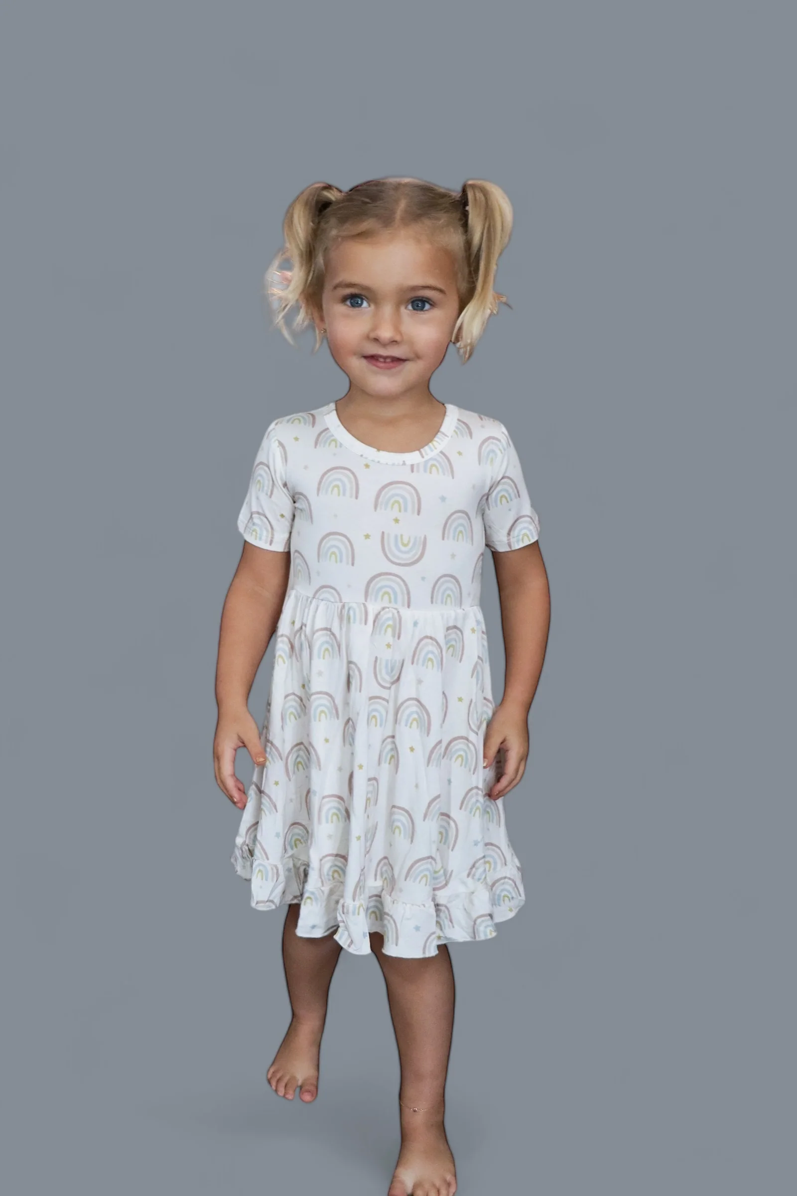 EXCLUSIVE RALEIGH'S RAINBOWS DREAM RUFFLE DRESS - Image 2