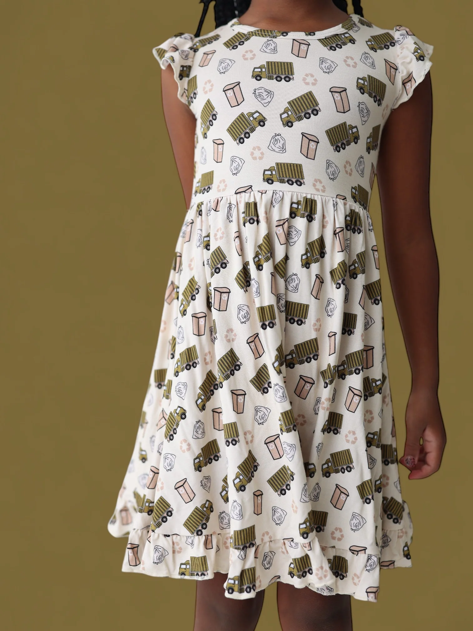 GOOD OL' GARBAGE DREAM RUFFLE DRESS - Image 5