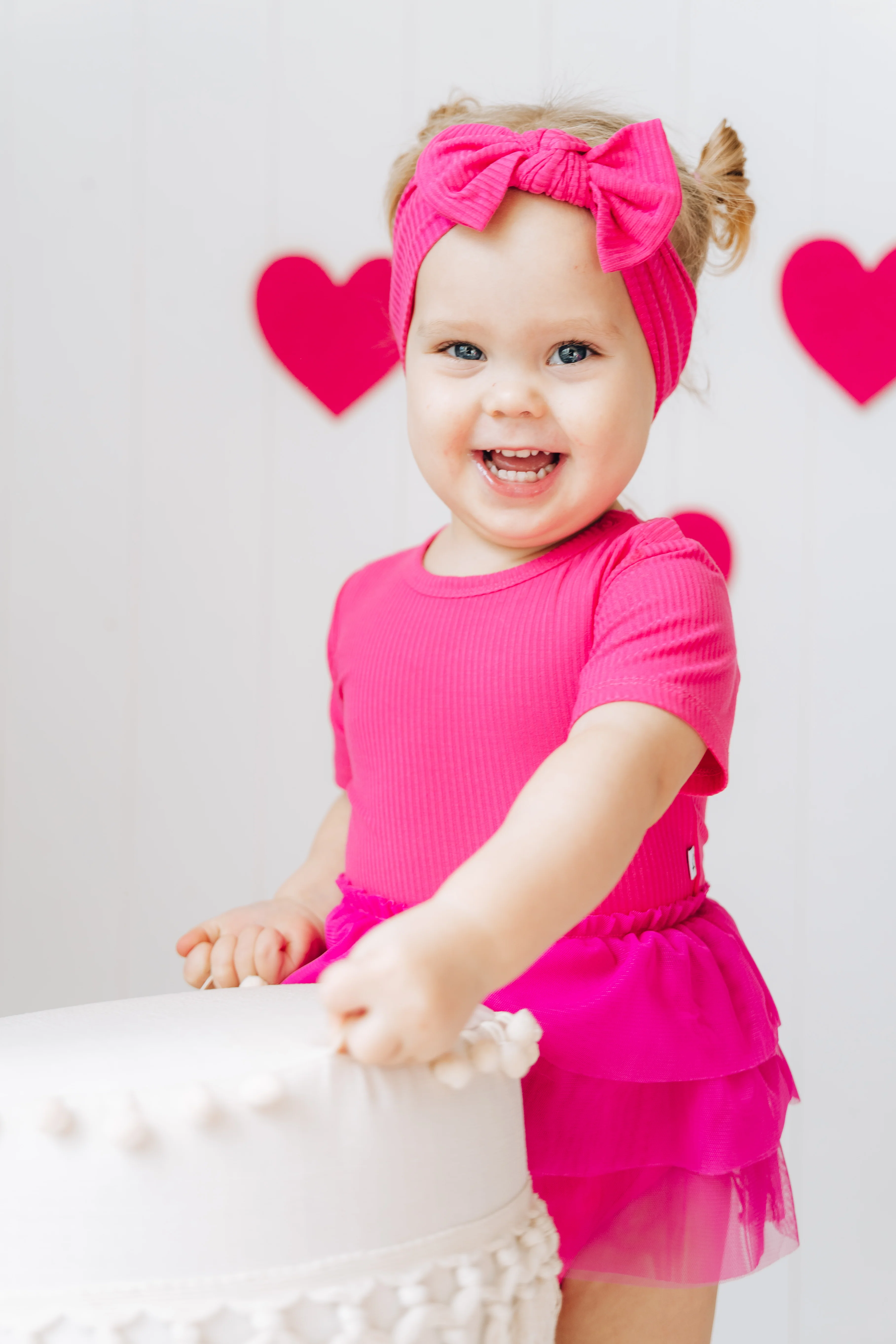 HOT PINK RIB DREAM TUTU BODYSUIT DRESS - Image 4
