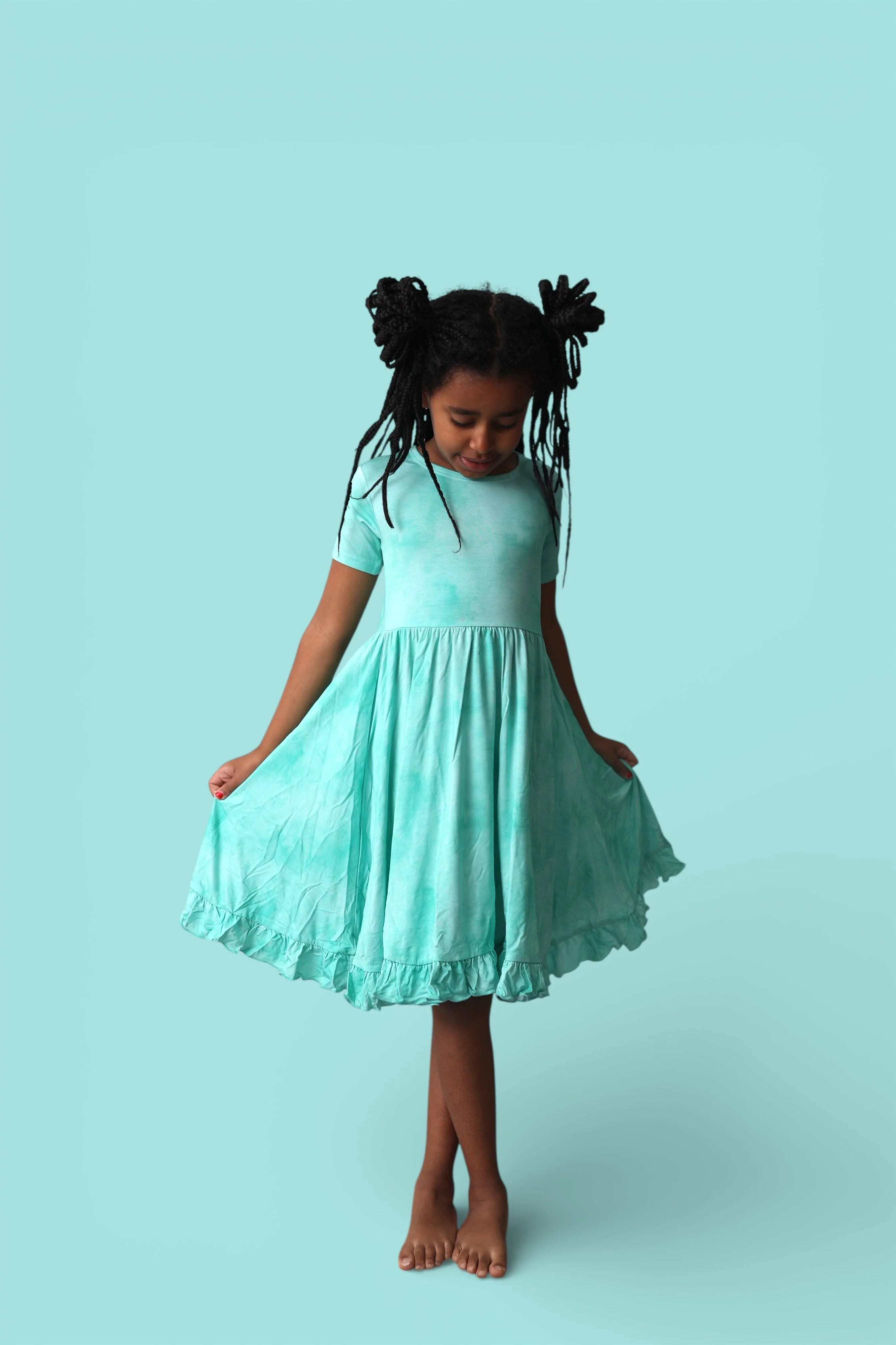 JADE MIST DREAM RUFFLE DRESS - Image 4
