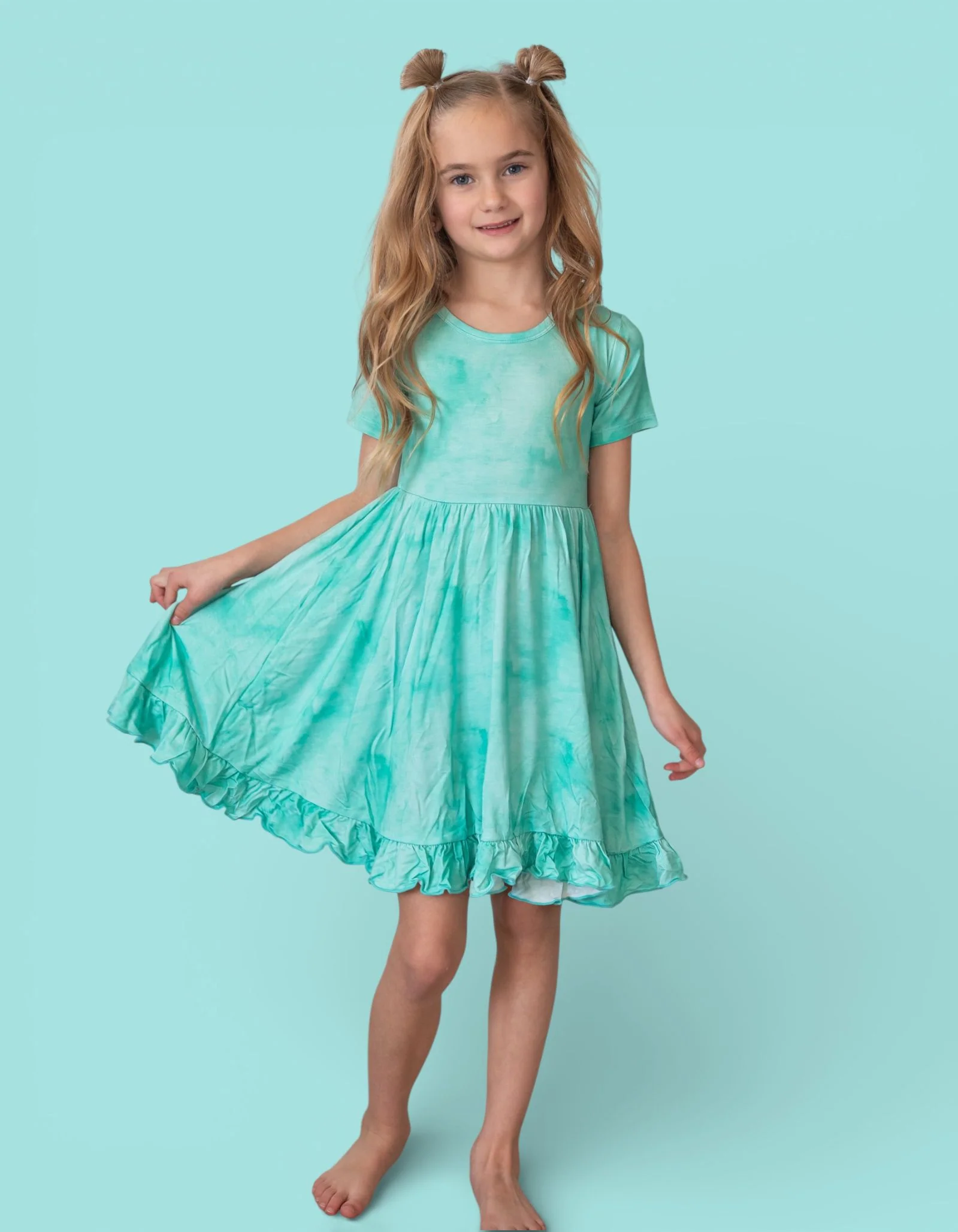 JADE MIST DREAM RUFFLE DRESS - Image 5