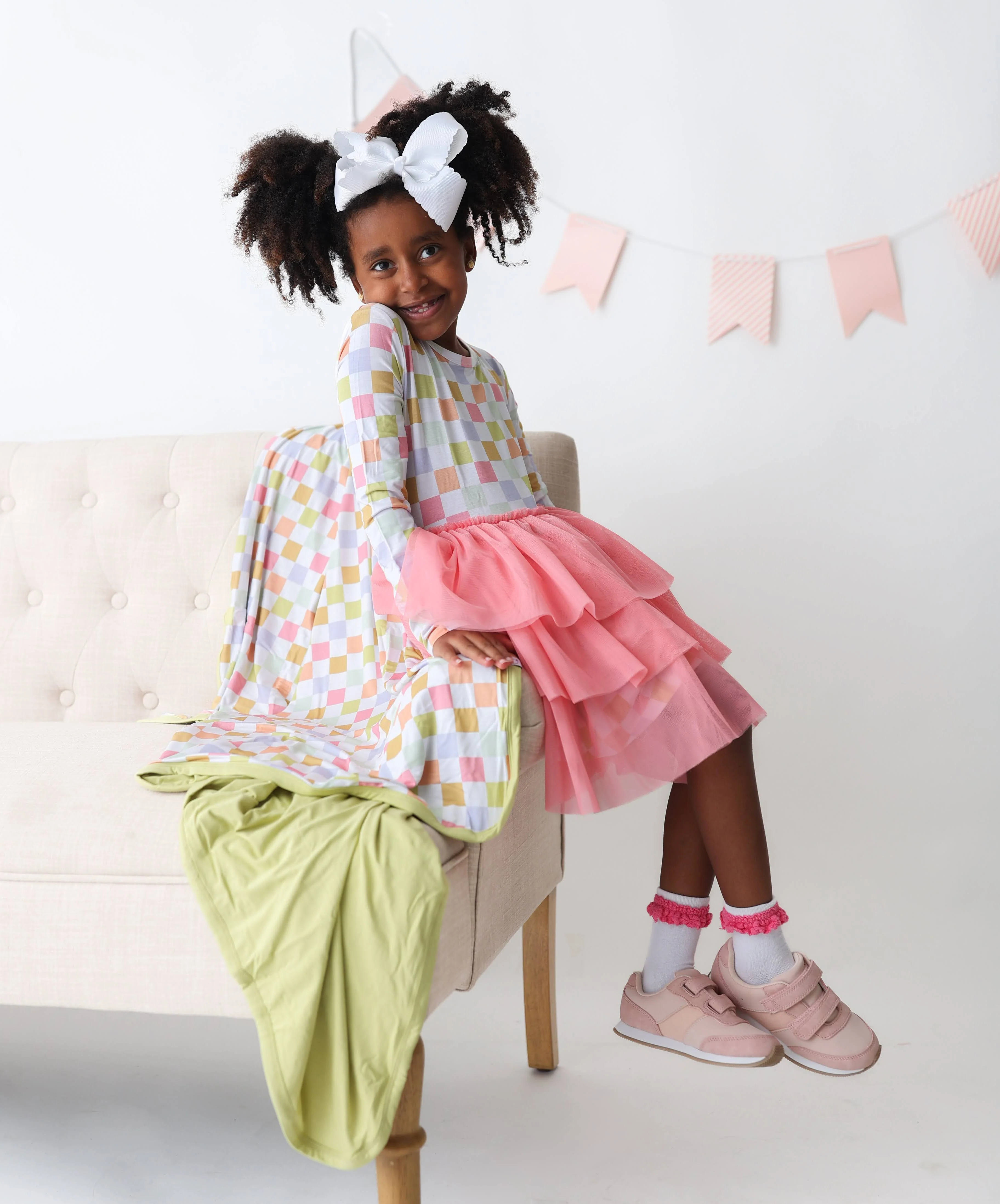 LUCKY CHARM CHECKS DREAM TUTU DRESS - Image 7