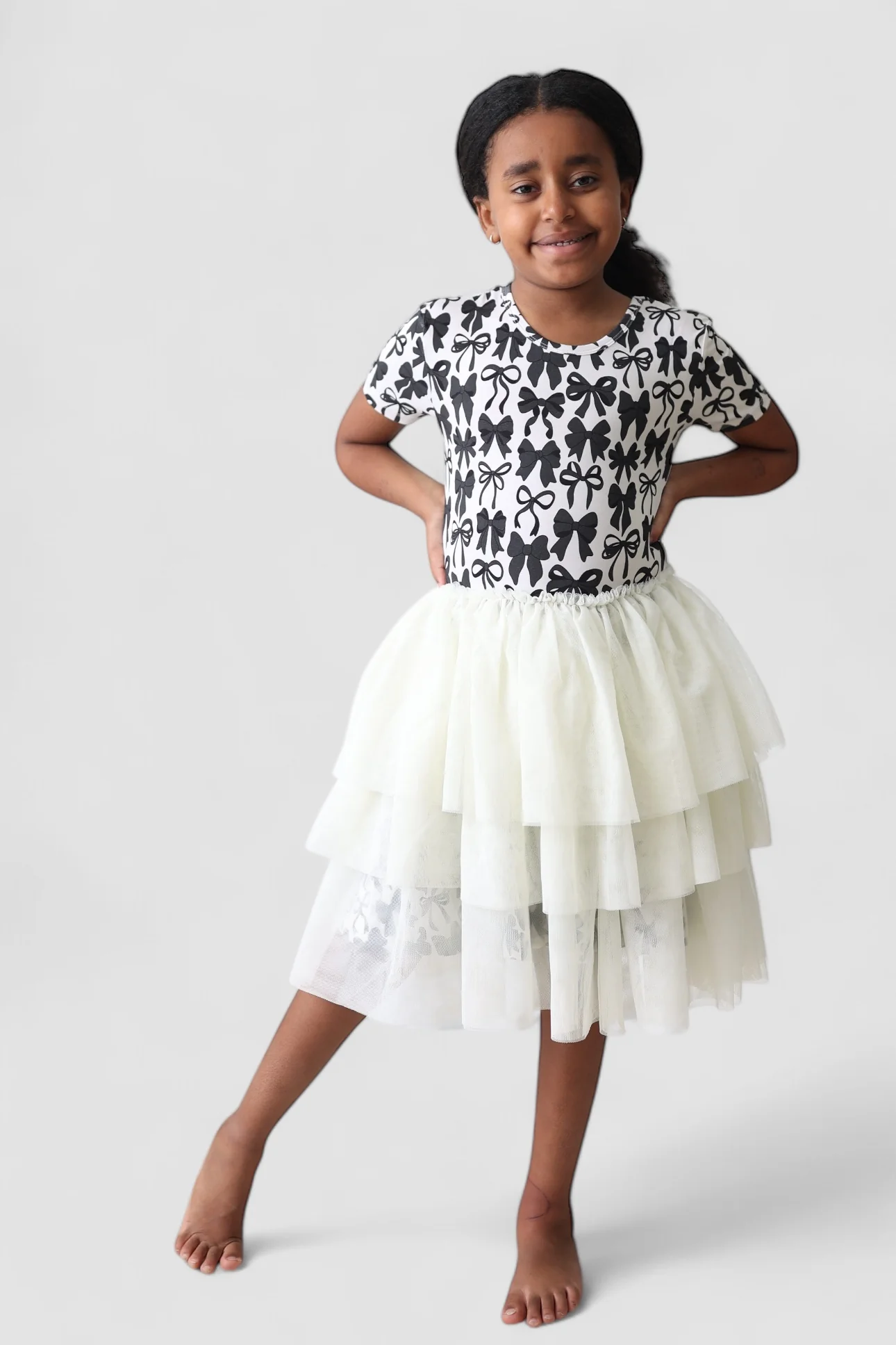 NEUTRAL BOWS DREAM TUTU DRESS - Image 11