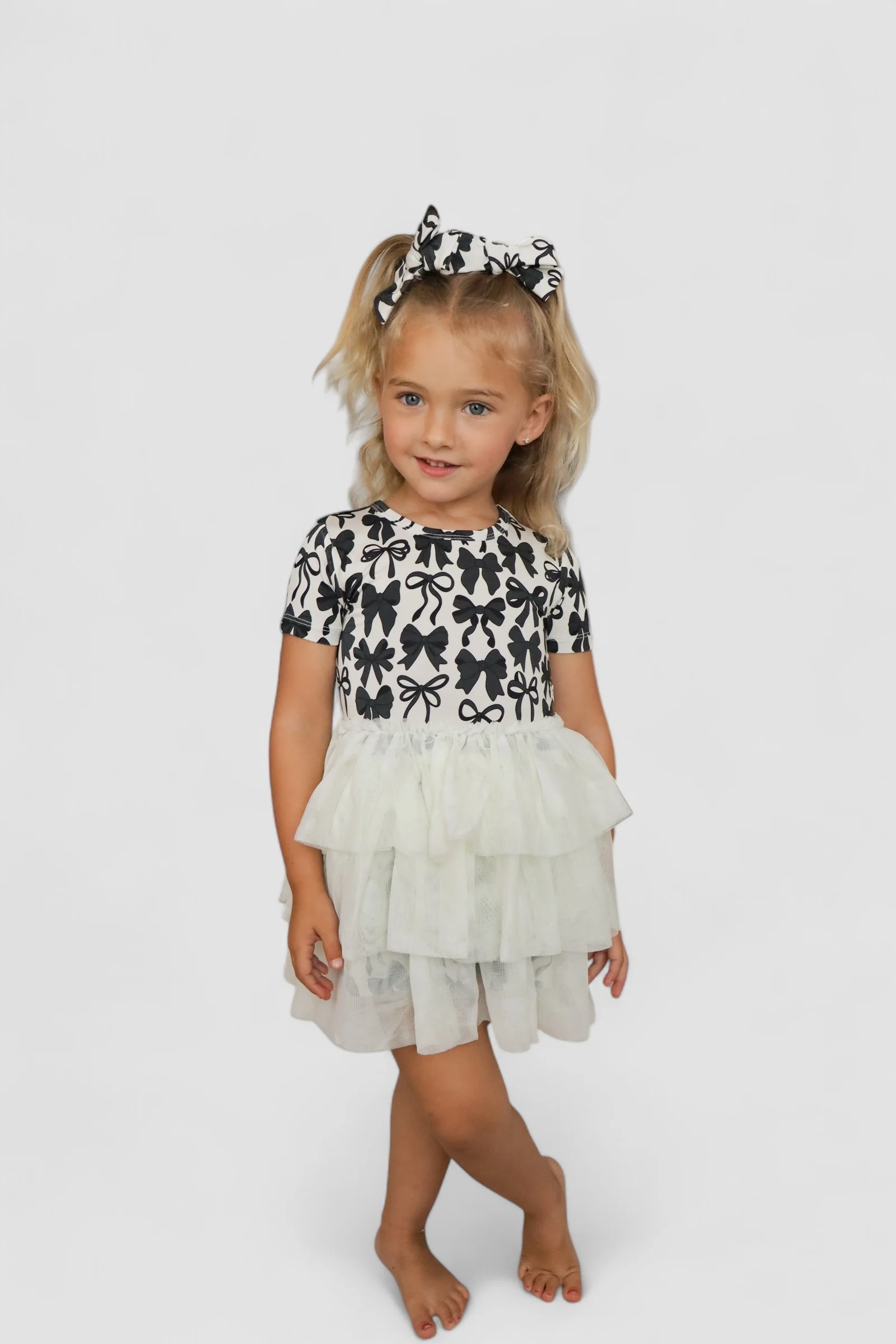 NEUTRAL BOWS DREAM TUTU DRESS - Image 4