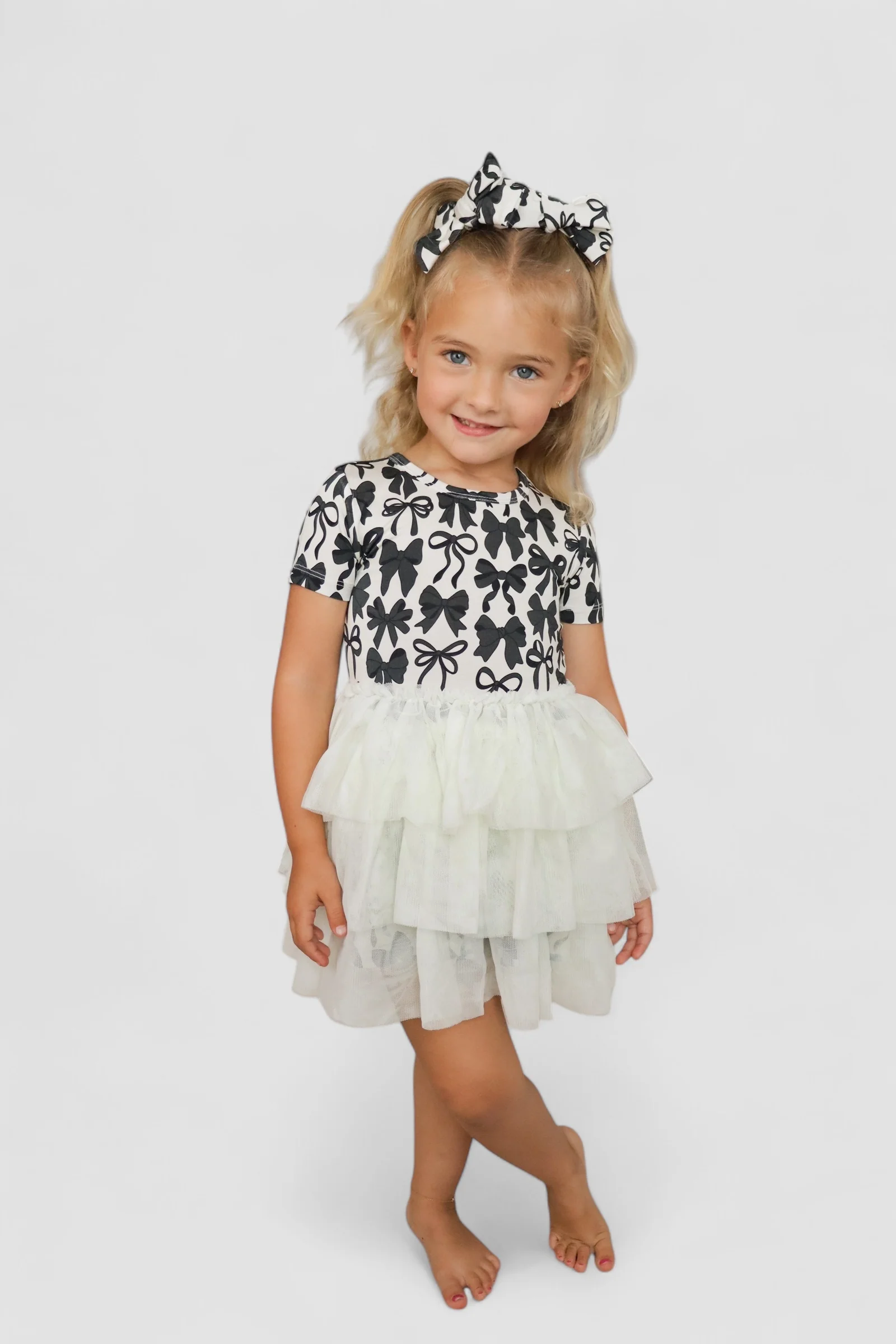 NEUTRAL BOWS DREAM TUTU DRESS - Image 5